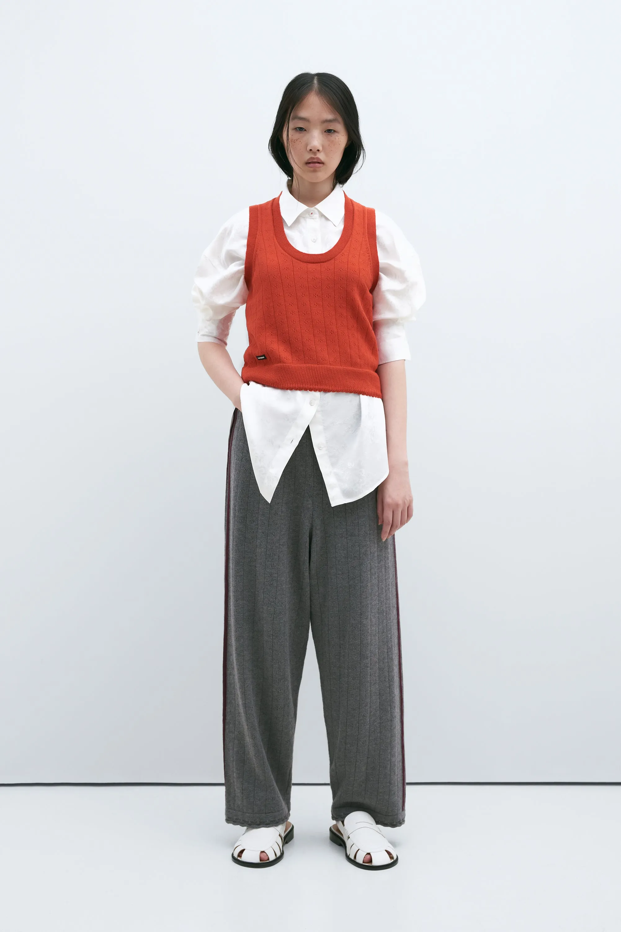 MERINO POINTELLE PANTS GREY sold by Cordera product image thumbnail 2