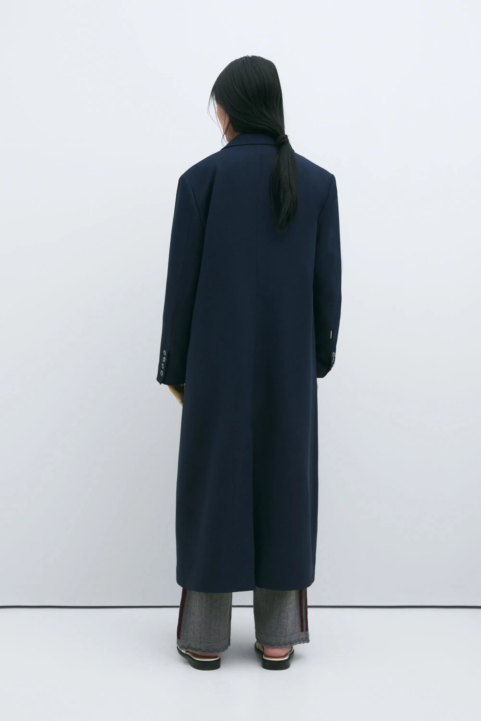 LONG WOOL COAT NIGHT sold by Cordera product image thumbnail 3