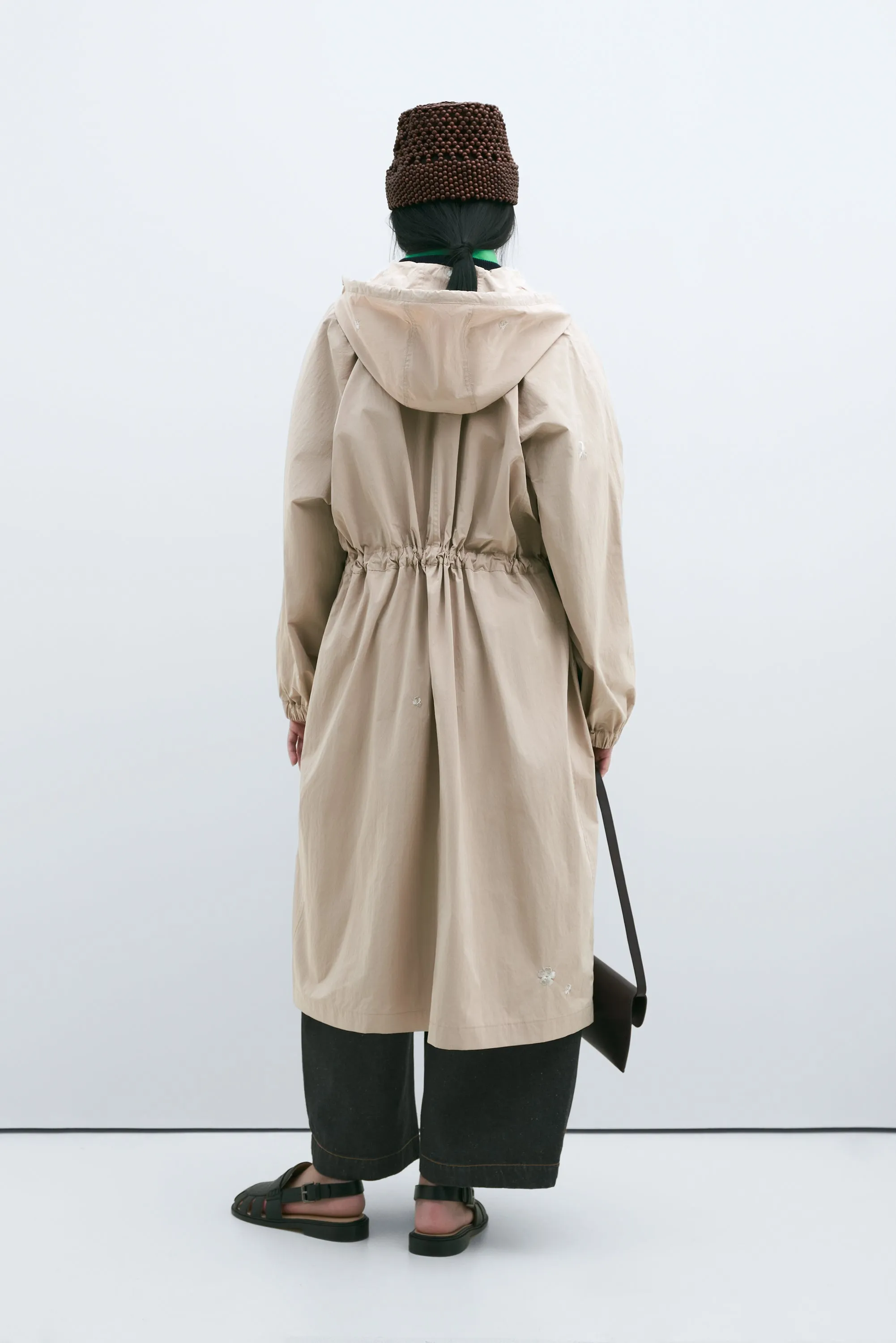 HOODED FLOWER RAINCOAT BEIGE sold by Cordera product image thumbnail 4