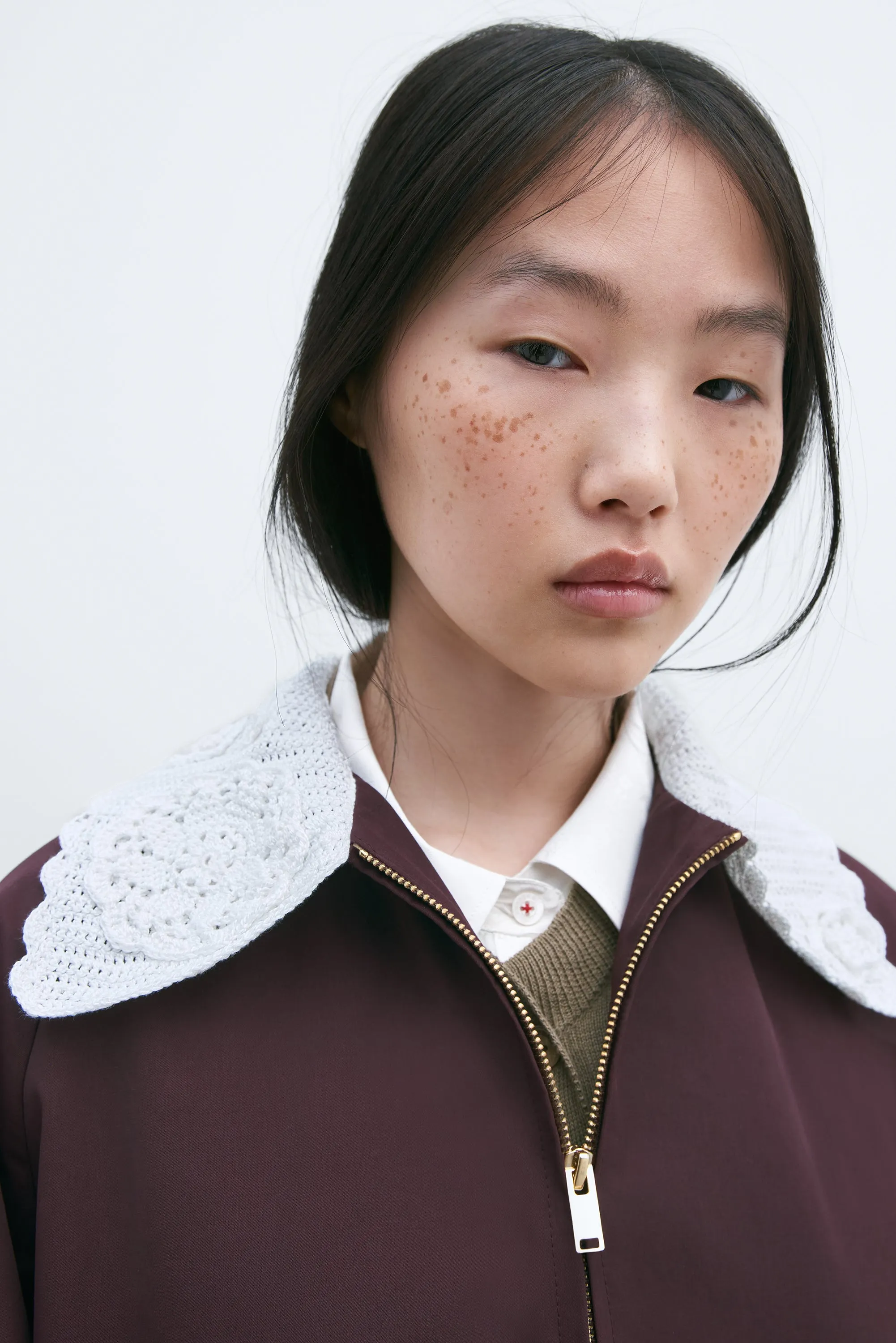 JACKET CROCHET BURGUNDY sold by Cordera product image thumbnail 3