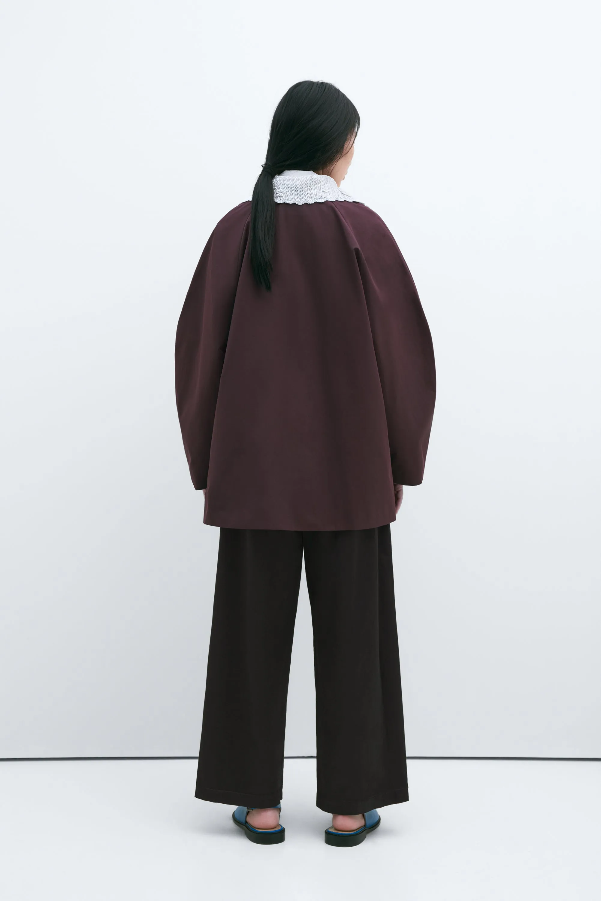 JACKET CROCHET BURGUNDY sold by Cordera product image thumbnail 5