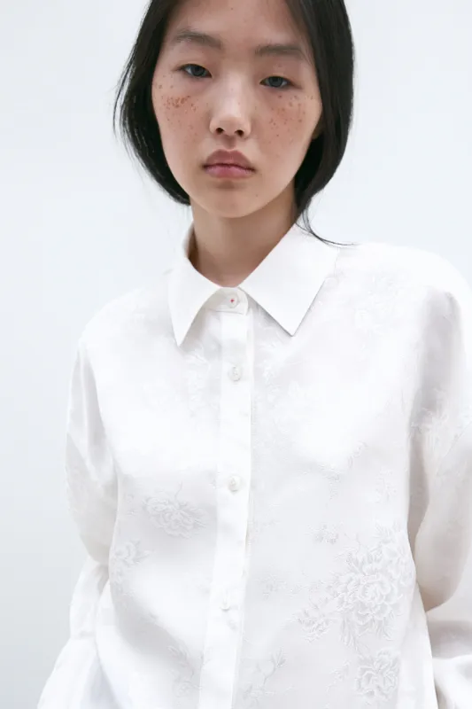FLOWER JACQUARD SHIRT made by Cordera