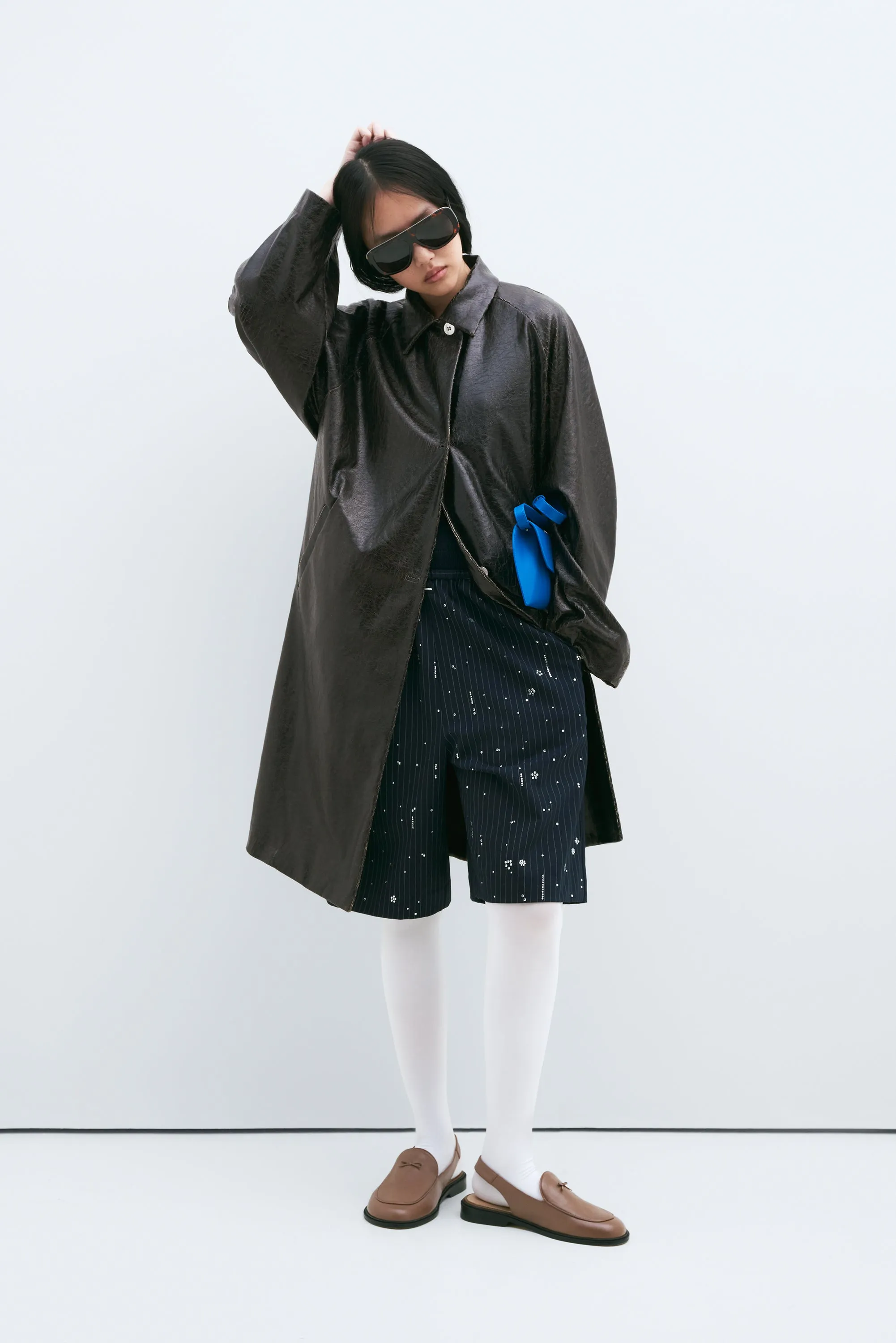 FAUX SCRATCHED LEATHER COAT sold by Cordera product image thumbnail 3