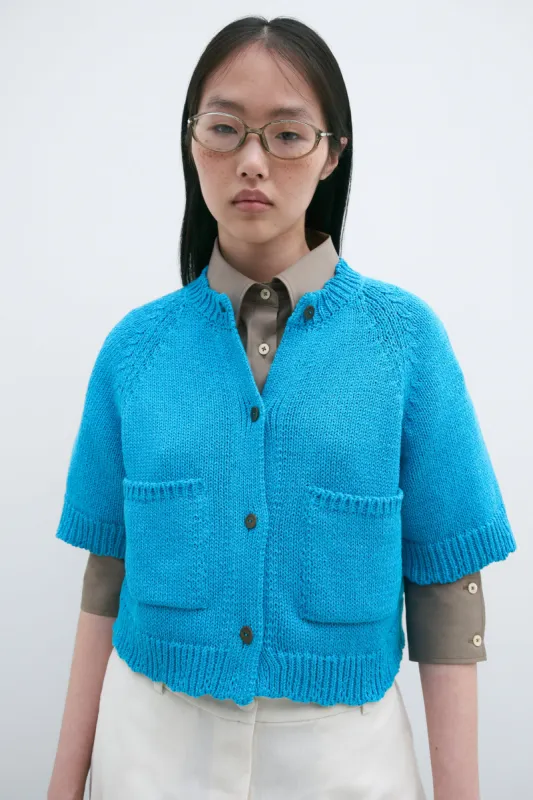 COTTON POCKETS TOP CERÚLEO made by Cordera