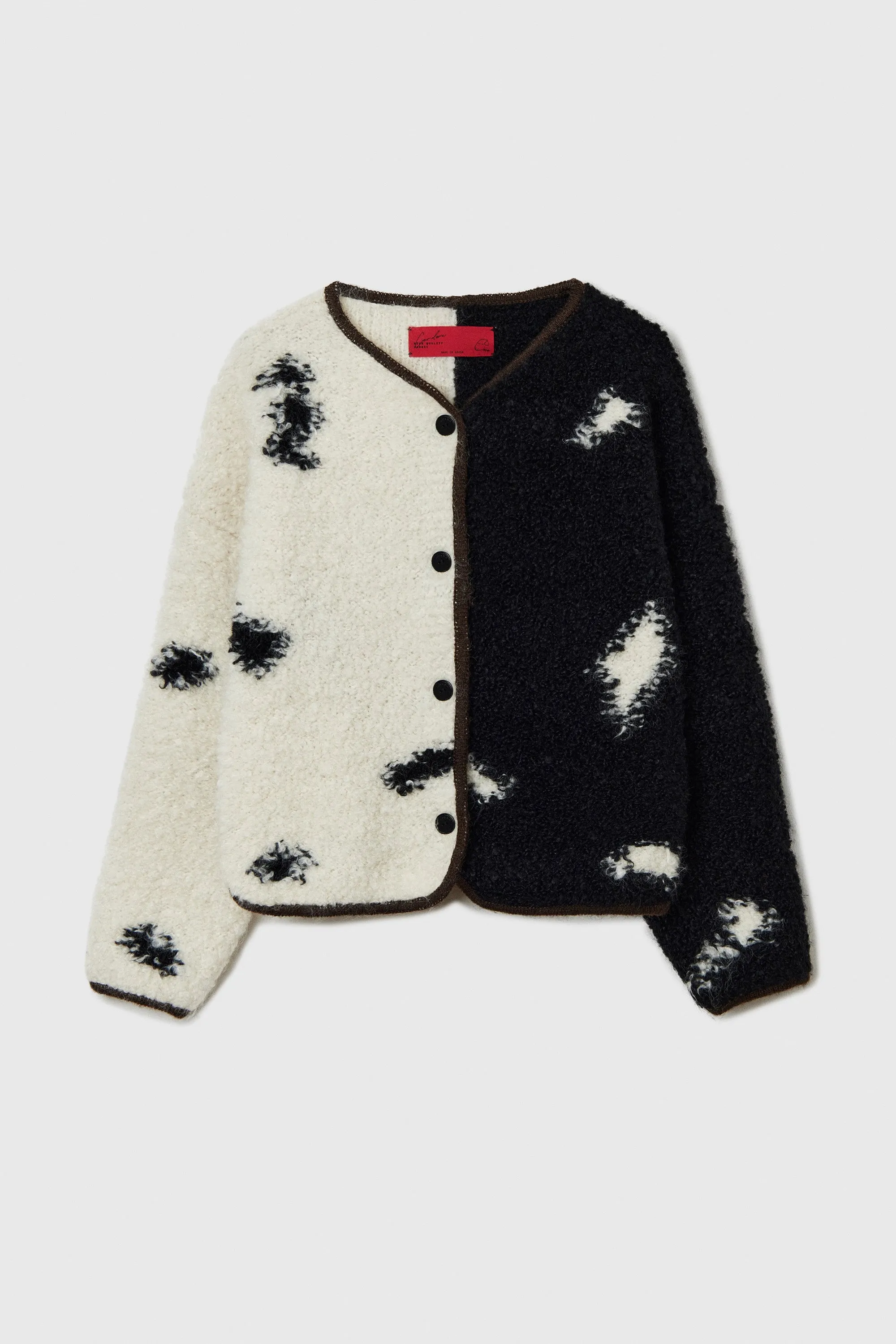 WOOL & MOHAIR BLOTCH CARDIGAN sold by Cordera product image thumbnail 4