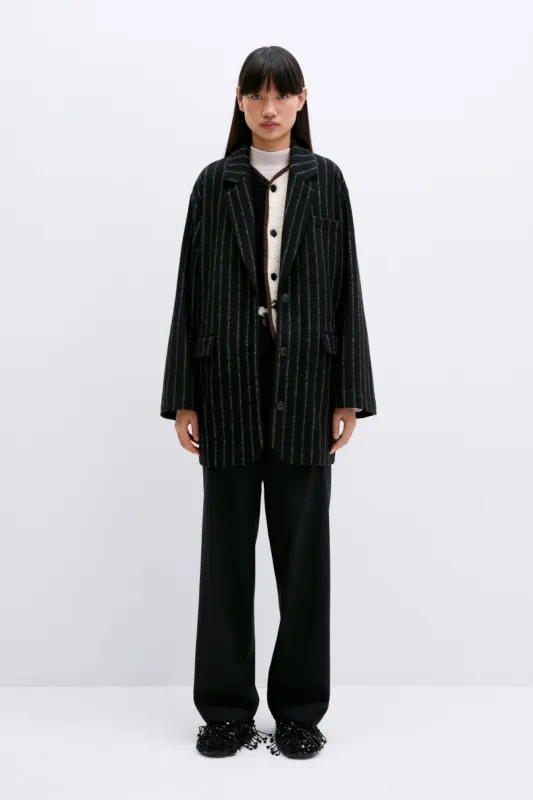 VIRGIN WOOL STRIPED JACKET sold by Cordera