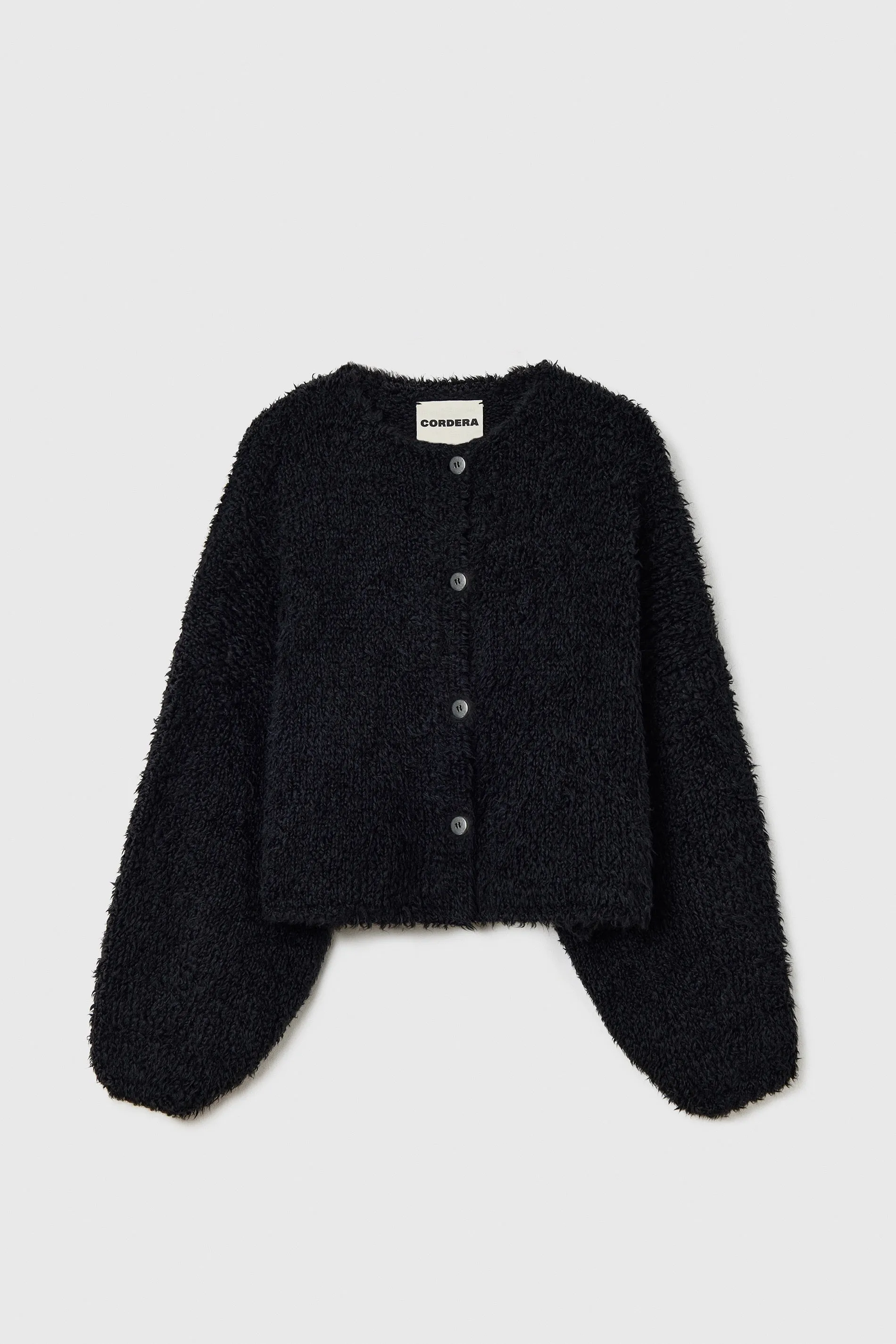 TEDDY CROPPED CARDIGAN BLACK sold by Cordera product image thumbnail 5