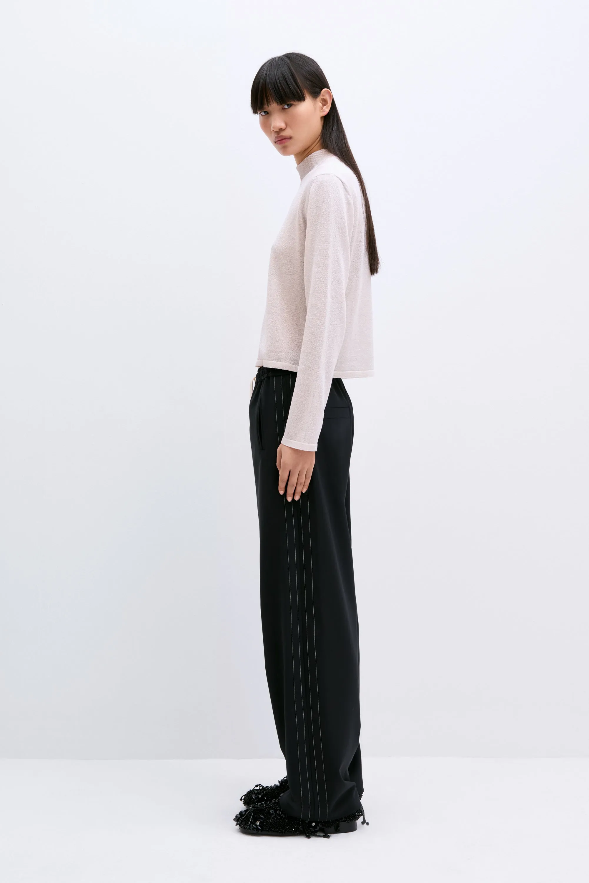 TAILORING DRAWSTRING PANTS BLACK sold by Cordera product image thumbnail 2