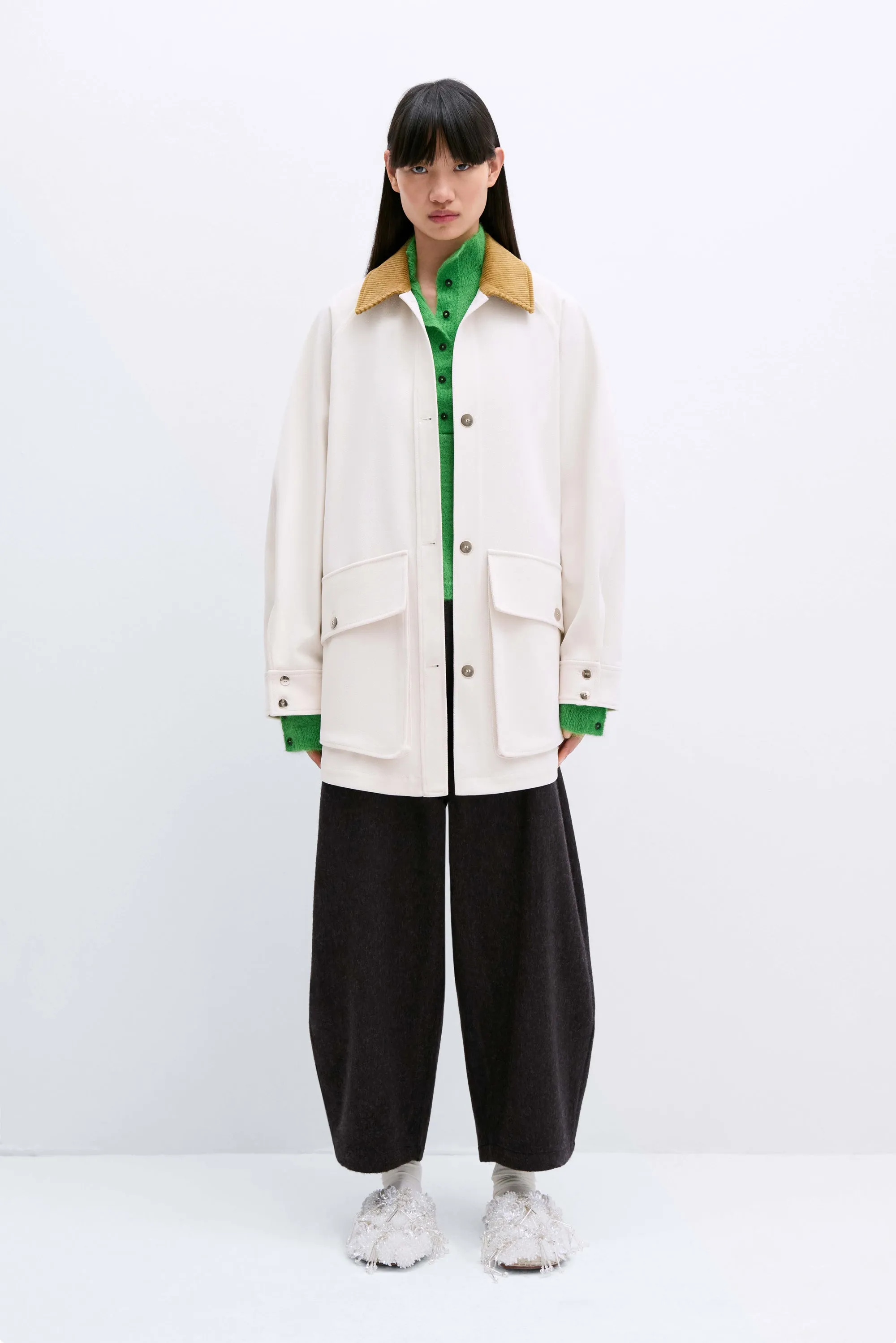 SHORT TRENCH COAT ECRU sold by Cordera product image thumbnail 2