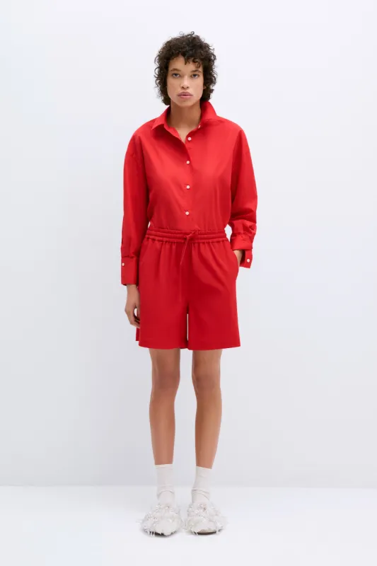 STITCHED SHORTS RED made by Cordera