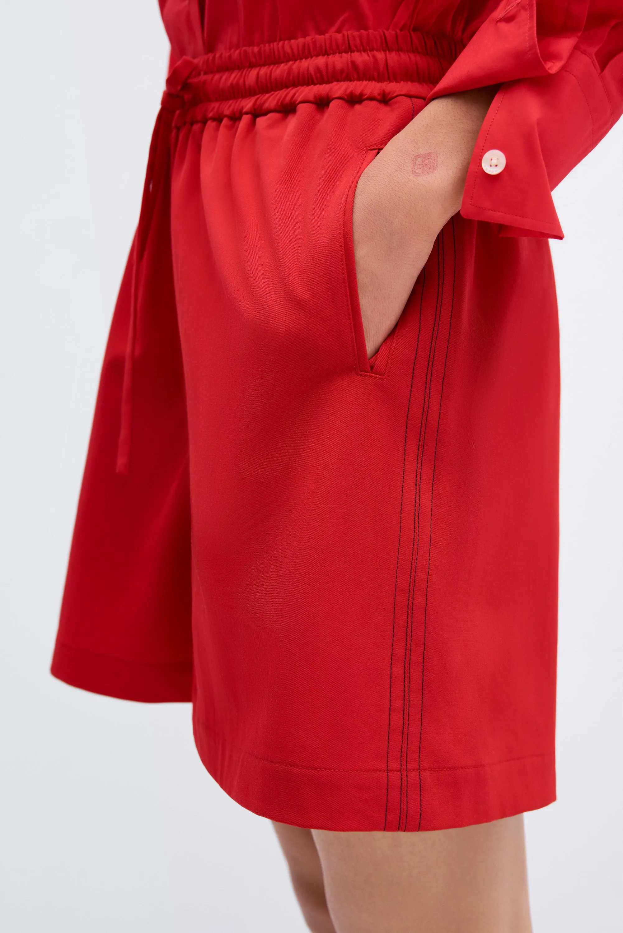 STITCHED SHORTS RED sold by Cordera product image thumbnail 3