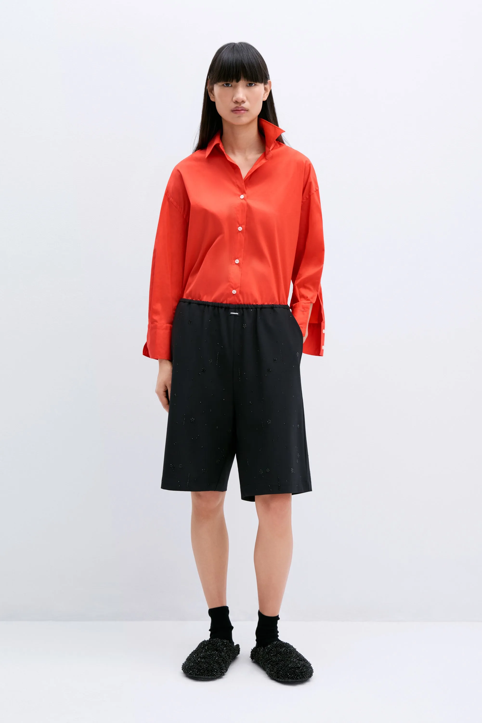OVERSIZE COTTON SHIRT CORAL sold by Cordera product image thumbnail 4