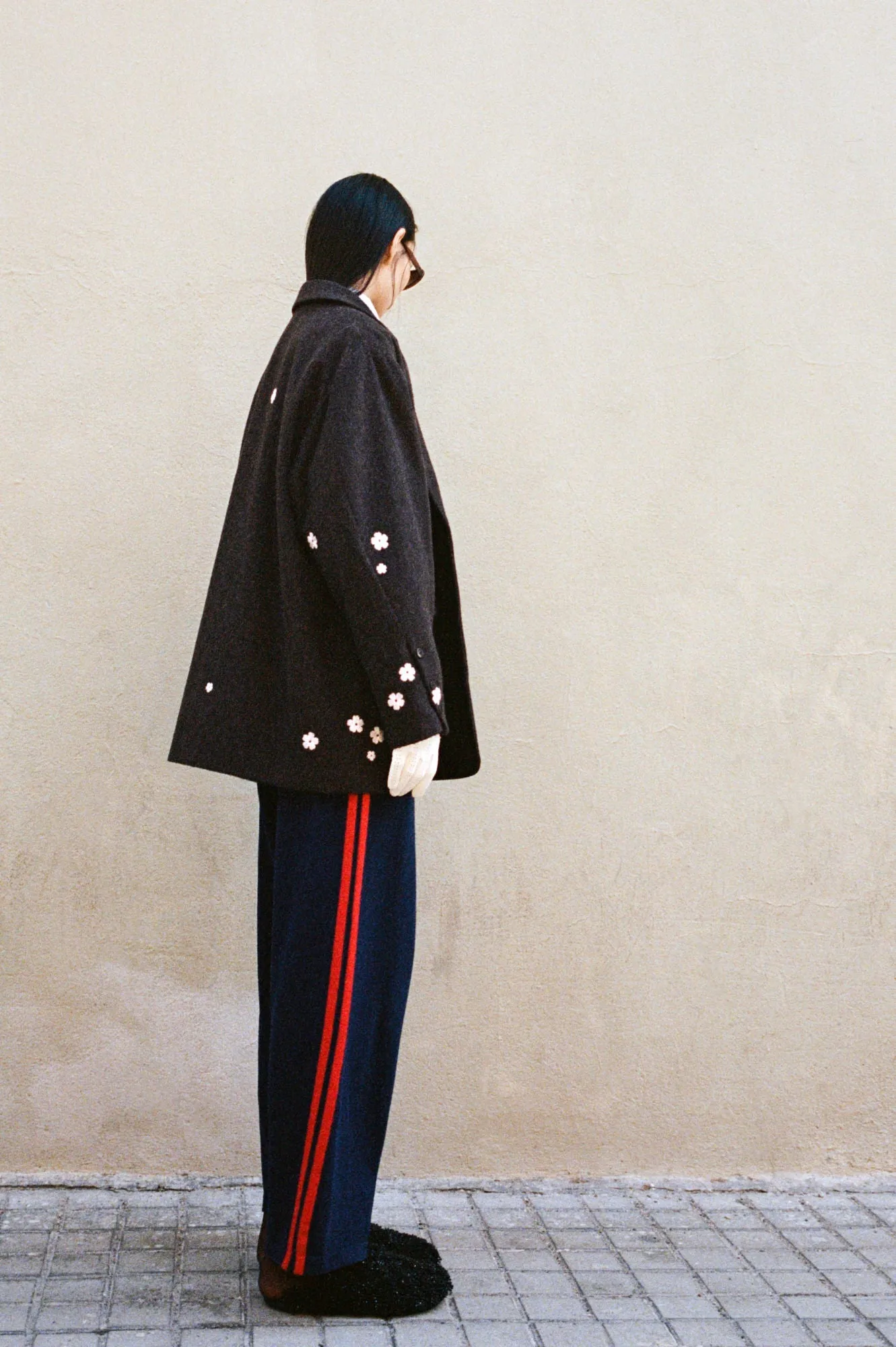 MERINO WOOL PANTS MIDNIGHT BLUE sold by Cordera