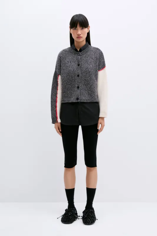 MERINO WOOL CROP LEGGINGS BLACK sold by Cordera