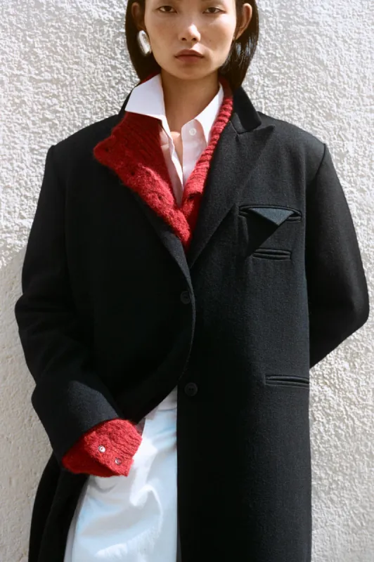 LIGHT WOOL COAT BLACK sold by Cordera