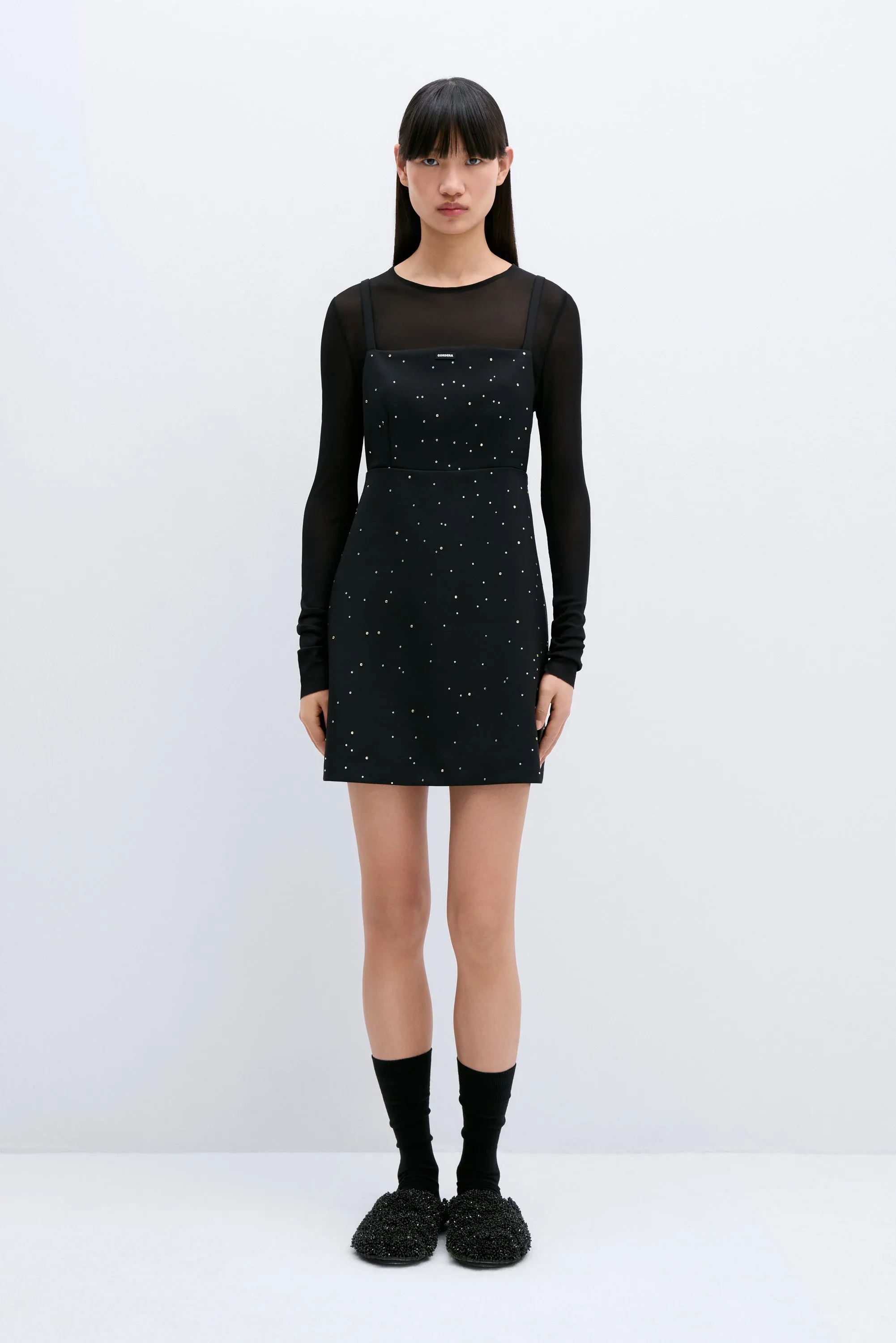 EMBELLISHED MINI DRESS BLACK sold by Cordera product image thumbnail 2