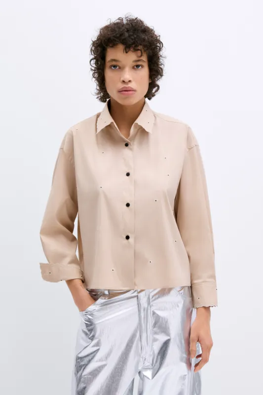 EMBROIDERY SHIRT BEIGE sold by Cordera