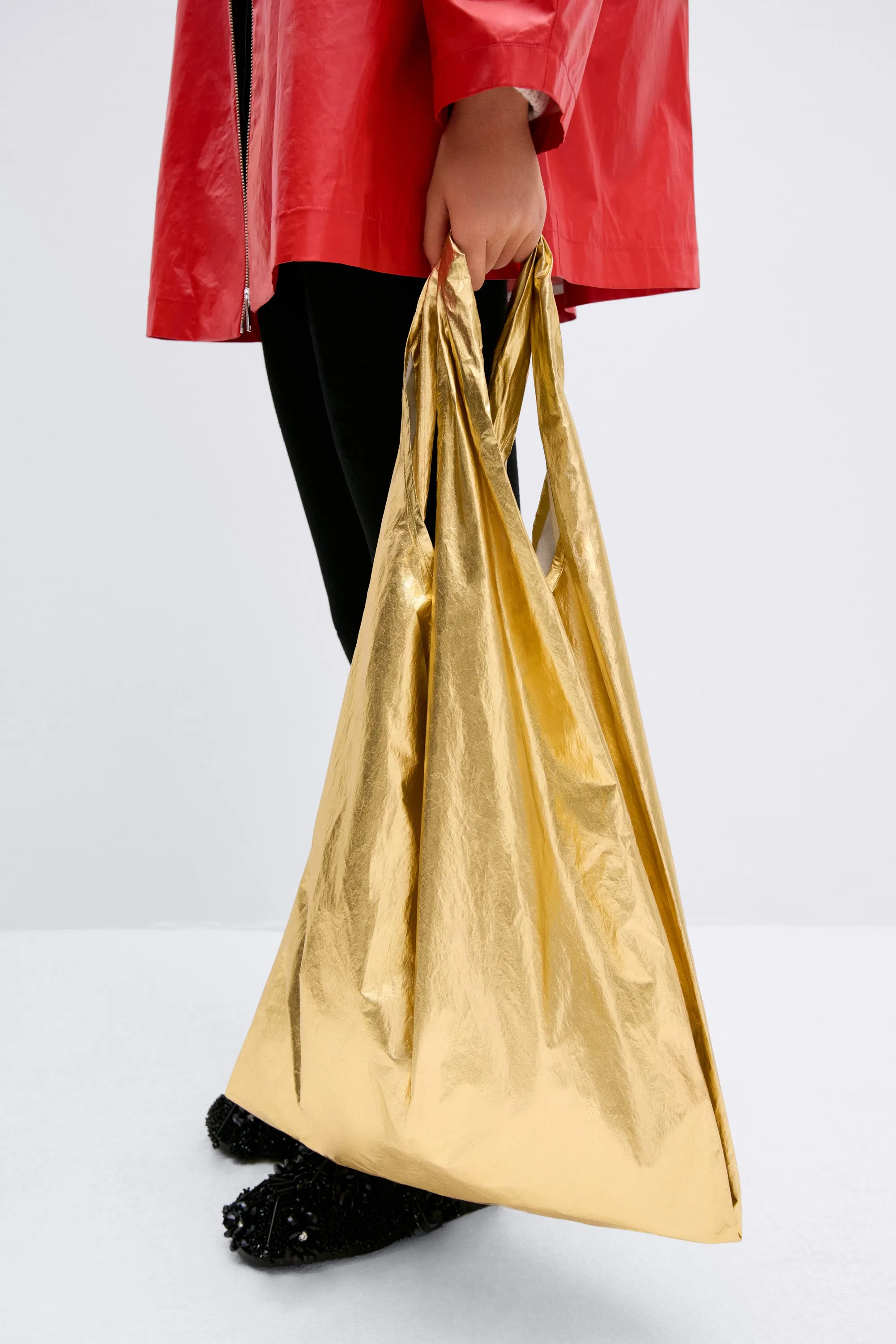 COTTON & SILK HOBO BAG GOLD sold by Cordera product image thumbnail 2