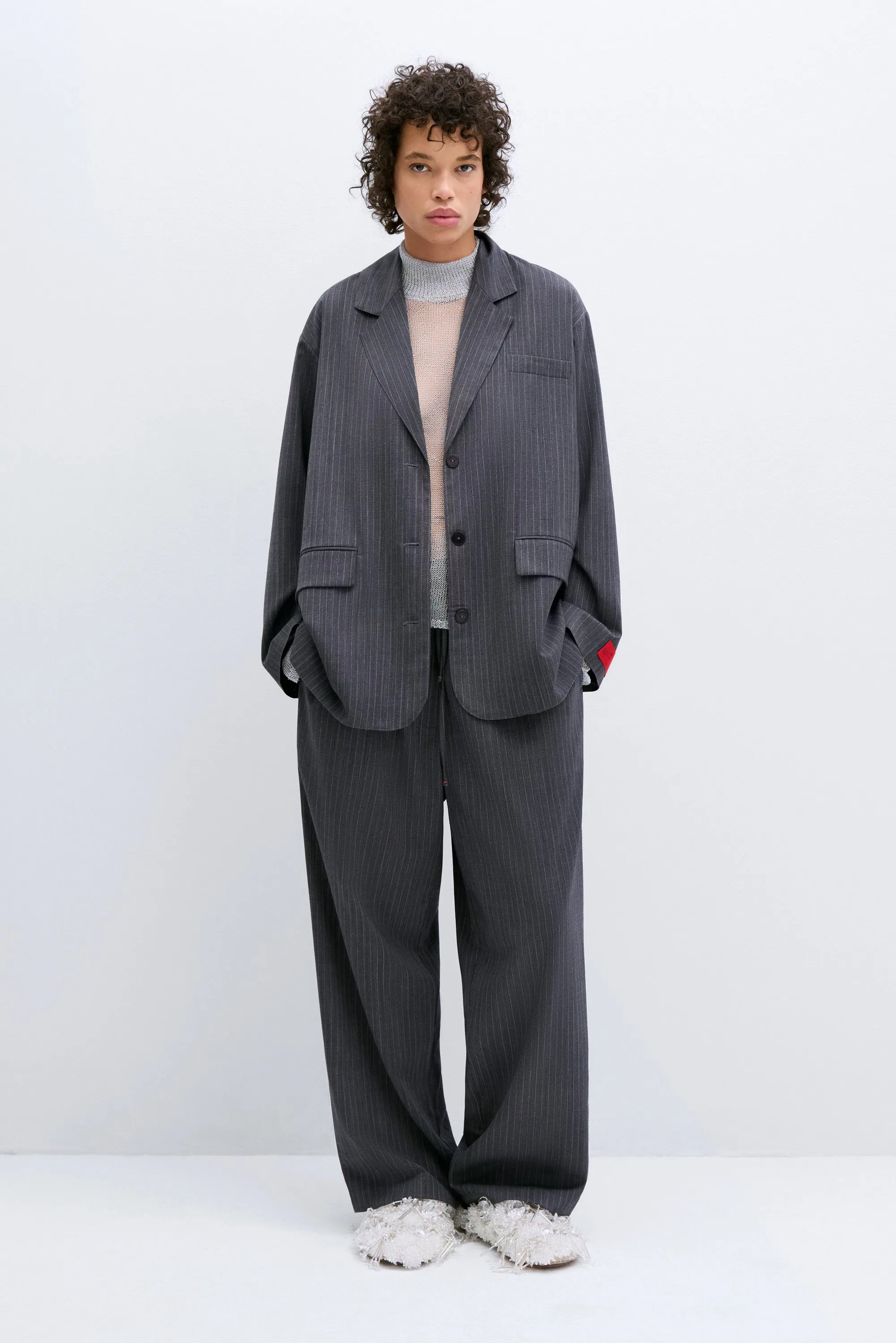 CLASSIC STRIPED PANTS GREY sold by Cordera