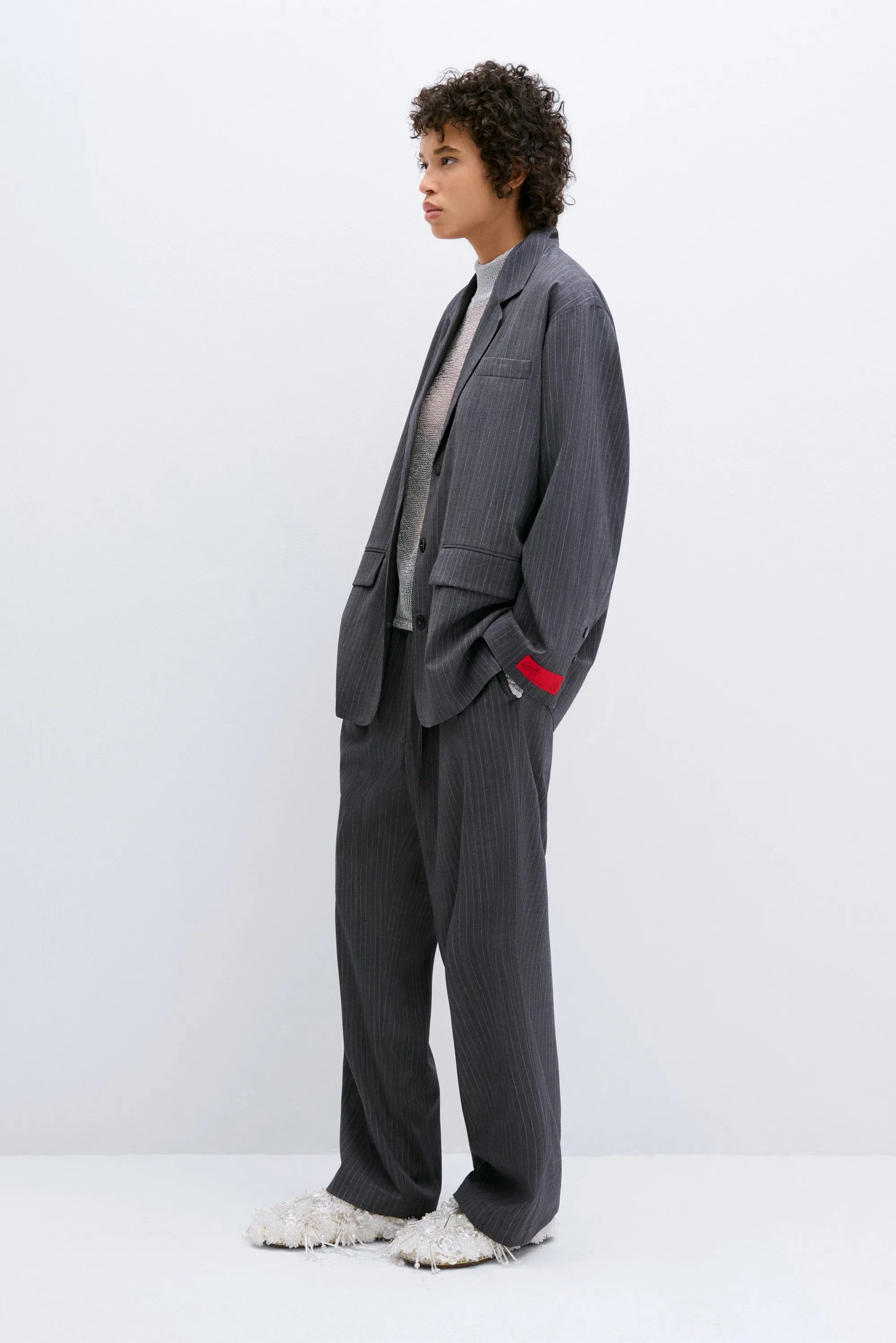 CLASSIC STRIPED BLAZER GREY sold by Cordera product image thumbnail 2