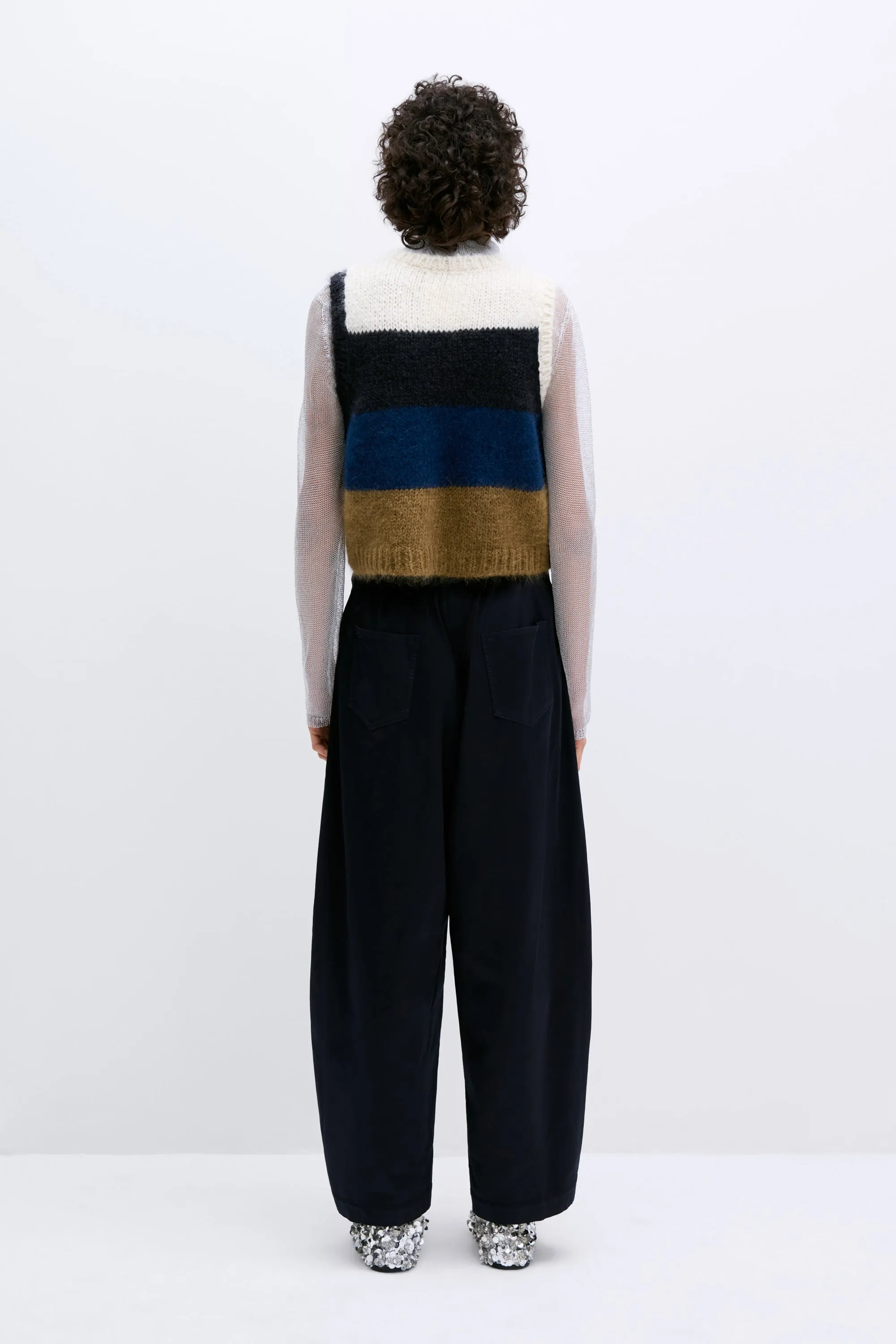 ALPACA & MOHAIR STRIPED WAISTCOAT sold by Cordera product image thumbnail 3