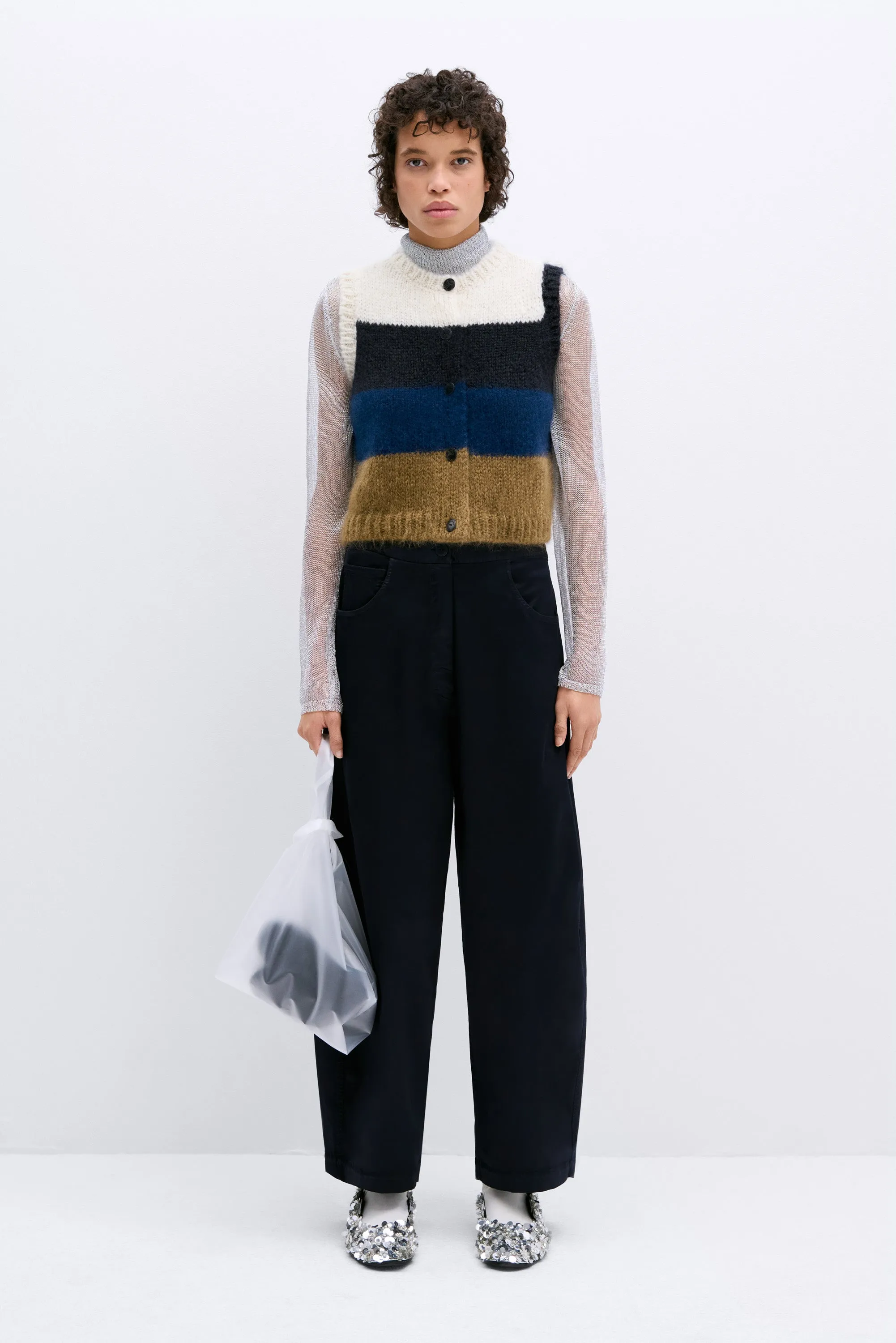 ALPACA & MOHAIR STRIPED WAISTCOAT sold by Cordera product image thumbnail 2