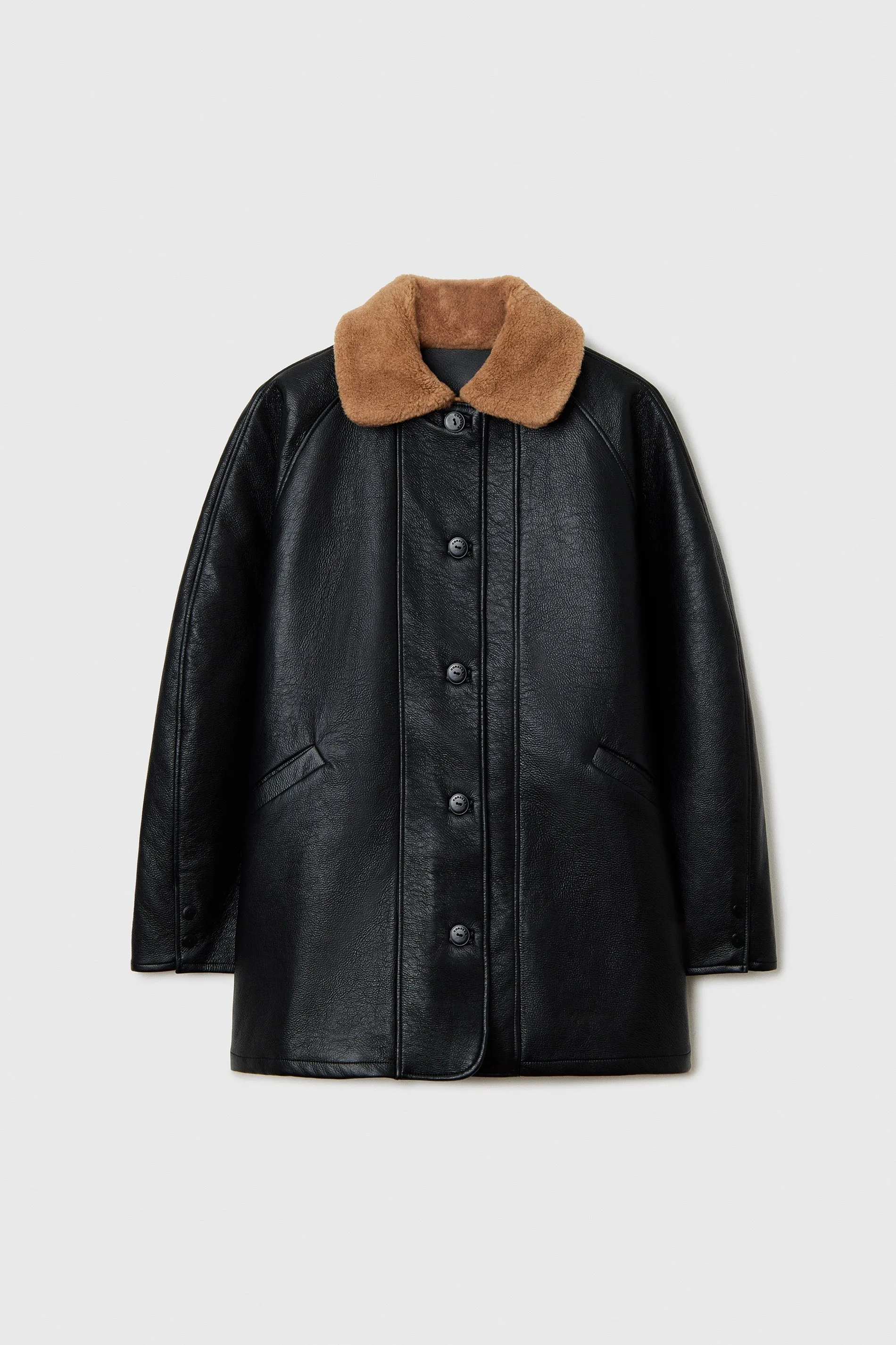 AVIATOR MIDI COAT BLACK sold by Cordera product image thumbnail 3