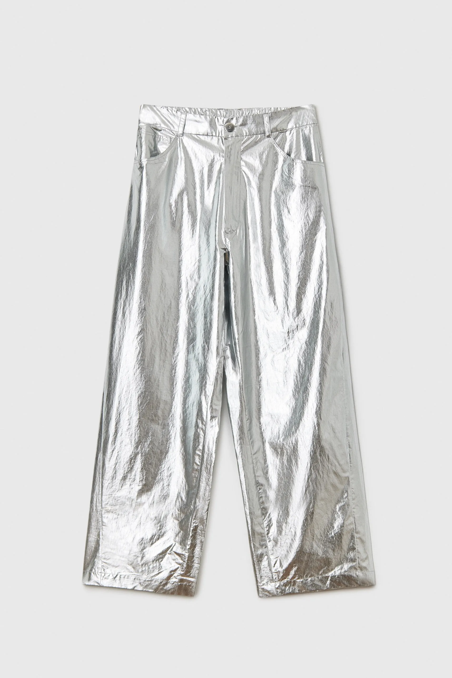 COTTON & SILK PANTS SILVER sold by Cordera product image thumbnail 4