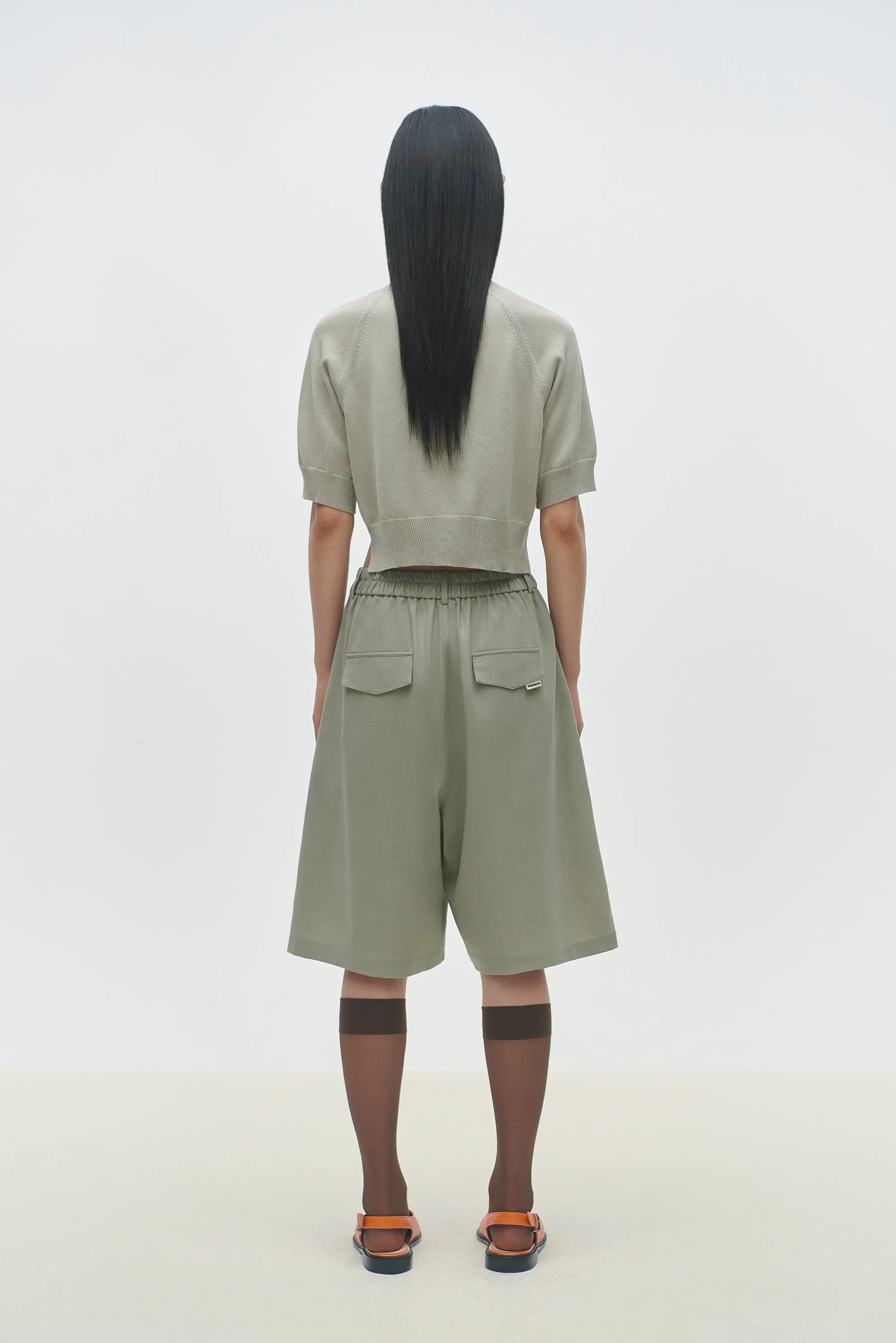 ORGANIC COTTON CUT-OUT TOP PEARL GREY sold by Cordera product image thumbnail 3