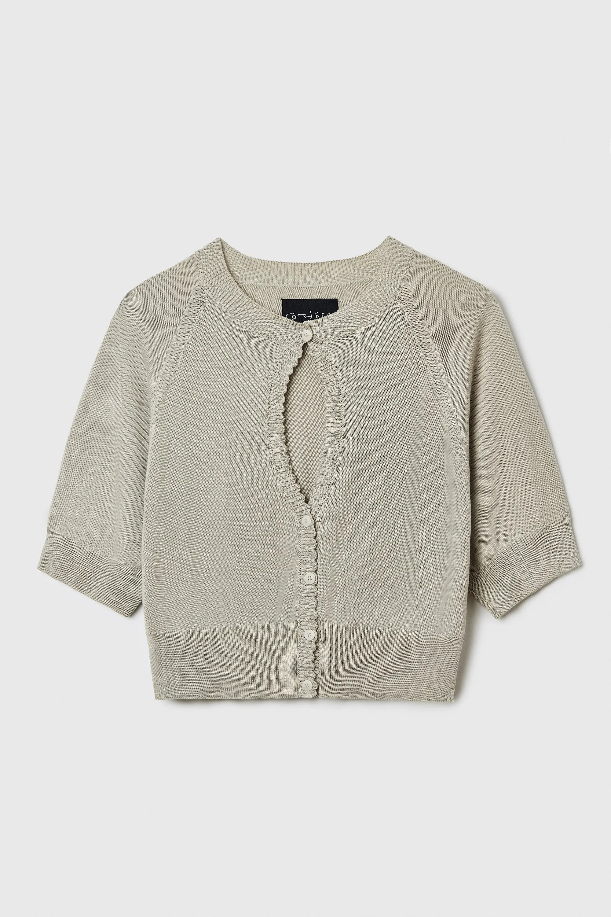 ORGANIC COTTON CUT-OUT TOP PEARL GREY sold by Cordera product image thumbnail 4