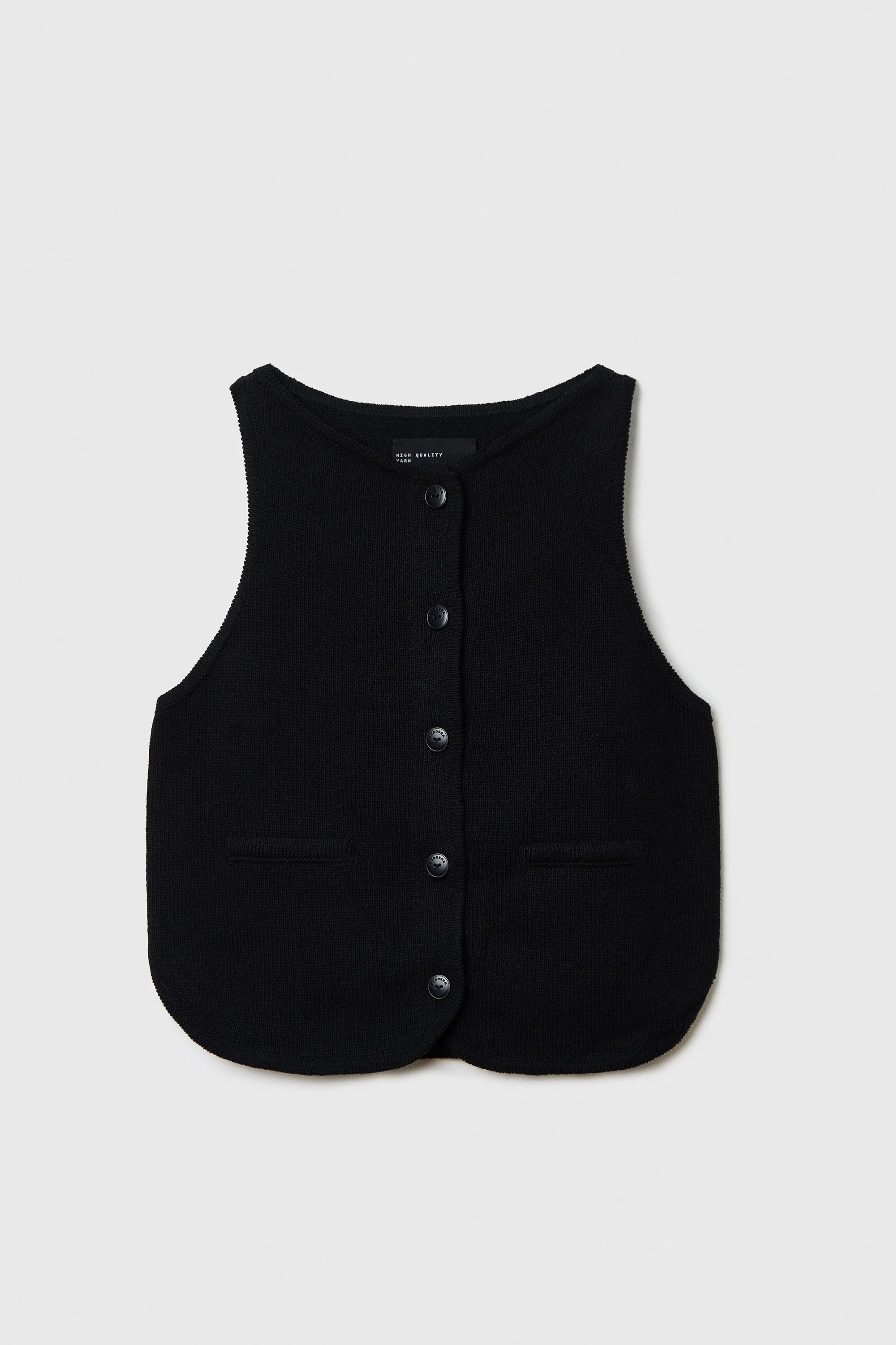 BOAT-NECK WAISTCOAT BLACK sold by Cordera product image thumbnail 4