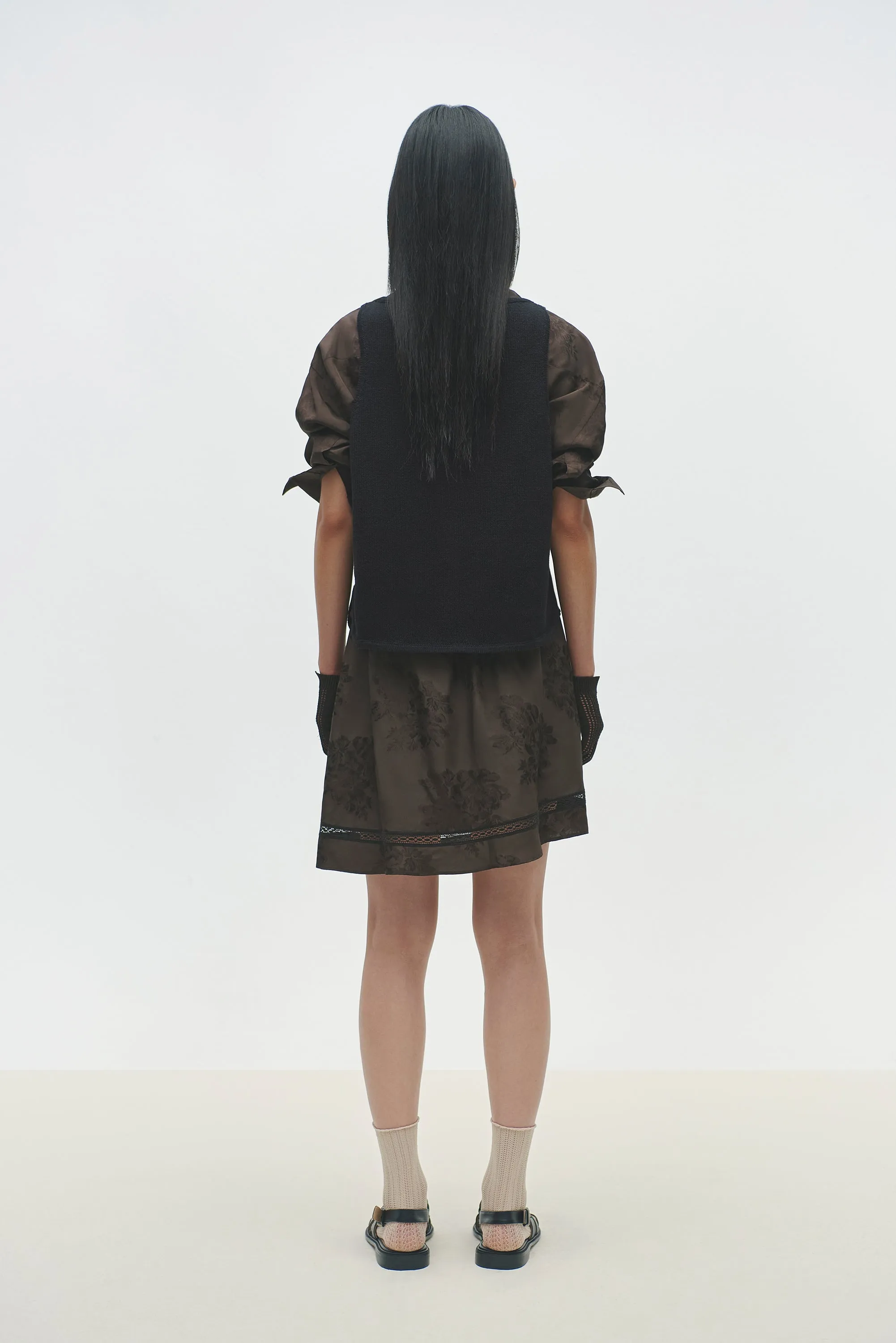 BOAT-NECK WAISTCOAT BLACK sold by Cordera product image thumbnail 3