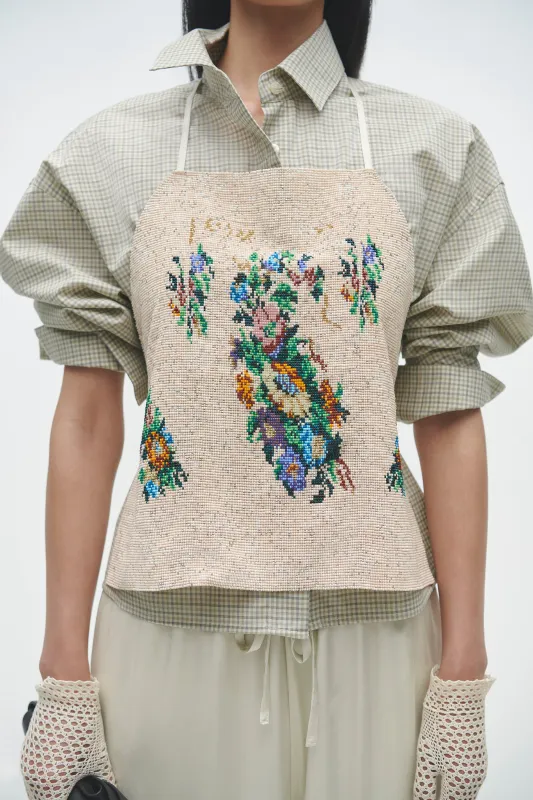 HANDMADE BEADED FLOWER TOP sold by Cordera