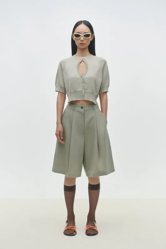 TAILORING BERMUDA SALVIA sold by Cordera