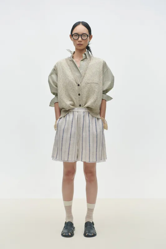 STRIPED BERMUDA WITH LACE sold by Cordera