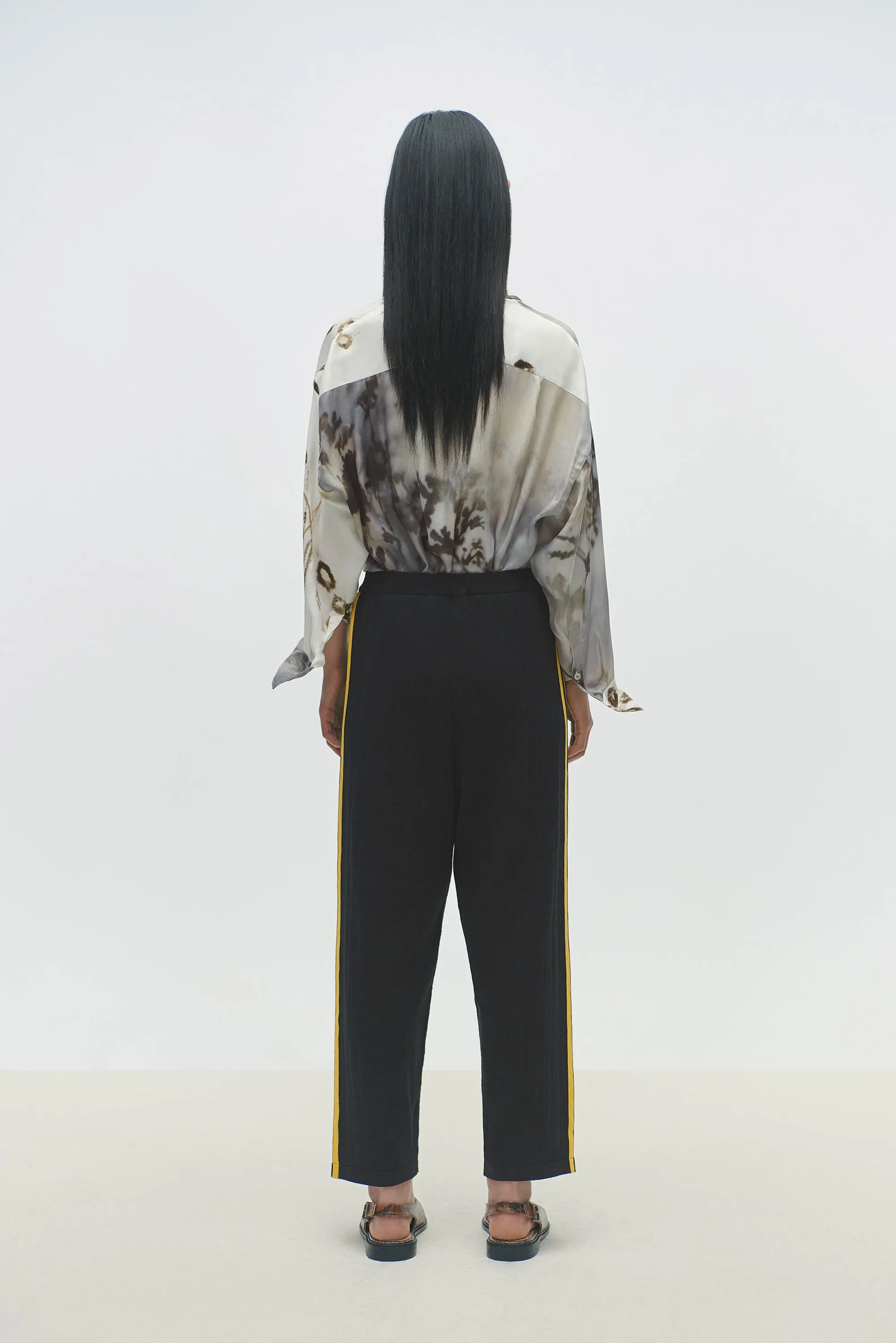 ORGANIC COTTON POINTELLE PANTS BLACK sold by Cordera product image thumbnail 4