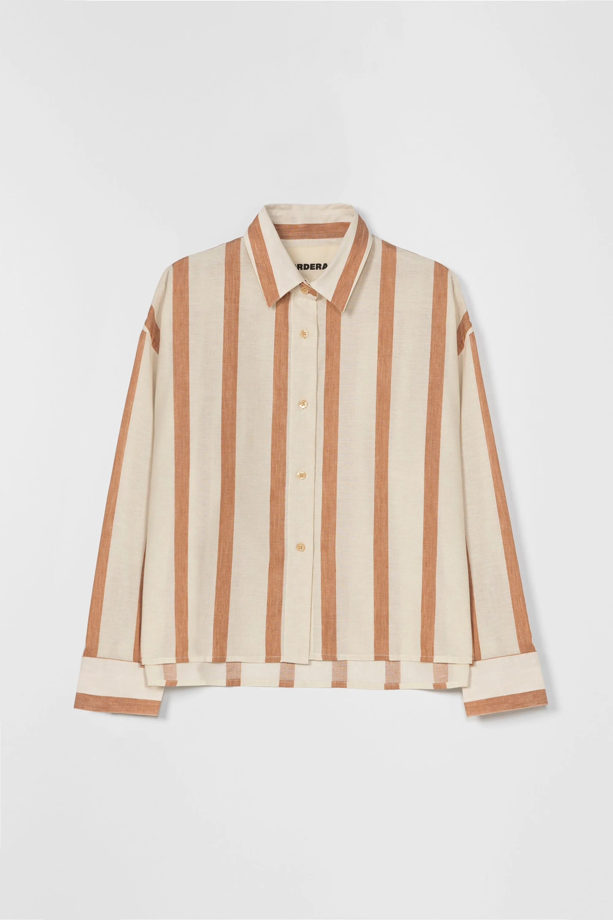 WIDE STRIPES SHIRT ADOBE sold by Cordera