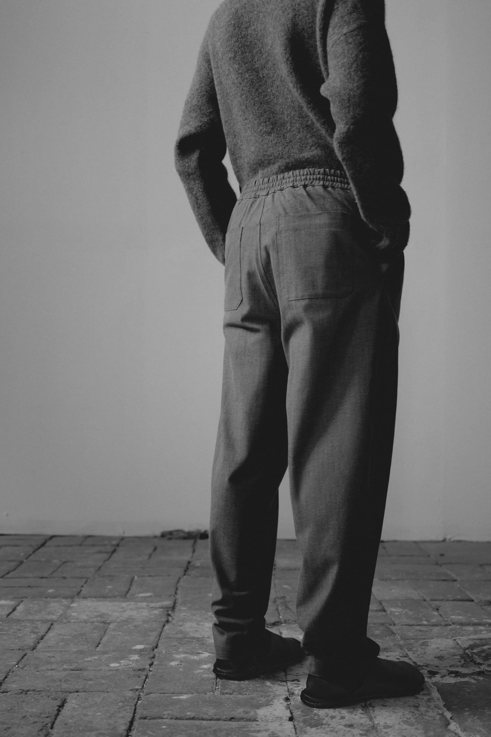 FRONTAL SEAM PANTS GREY sold by Cordera product image thumbnail 5