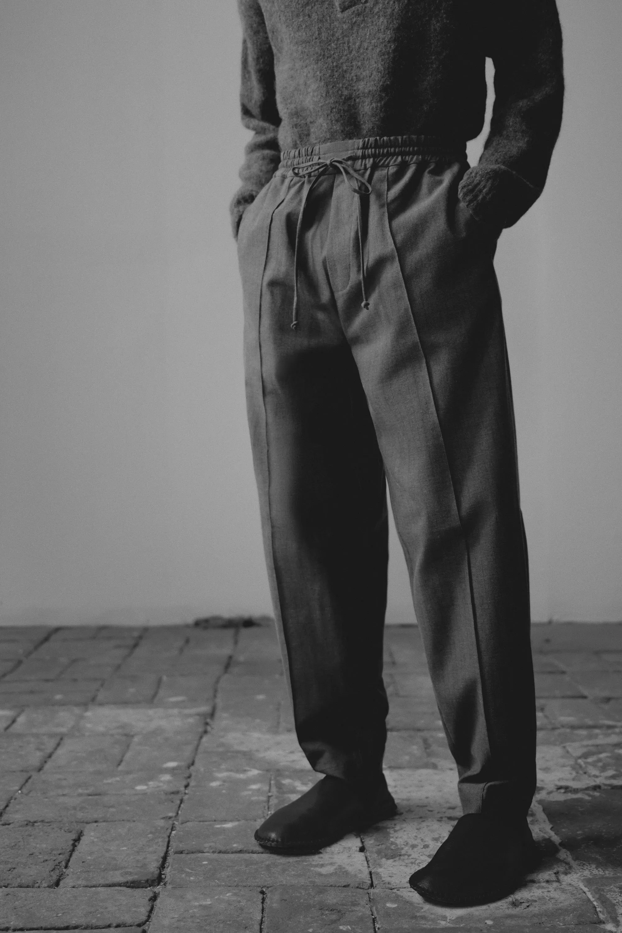 FRONTAL SEAM PANTS GREY sold by Cordera product image thumbnail 4