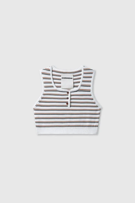 COTTON STRIPED TOP sold by Cordera