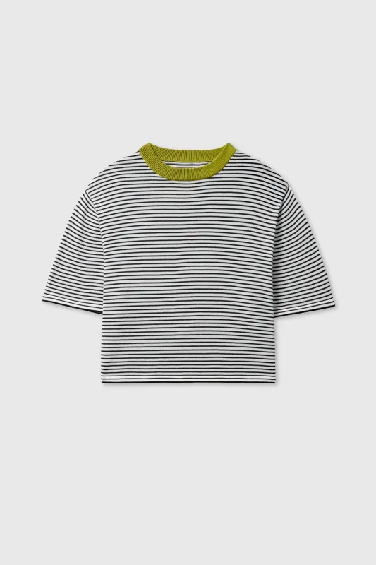 COTTON STRIPED T-SHIRT LIMA sold by Cordera
