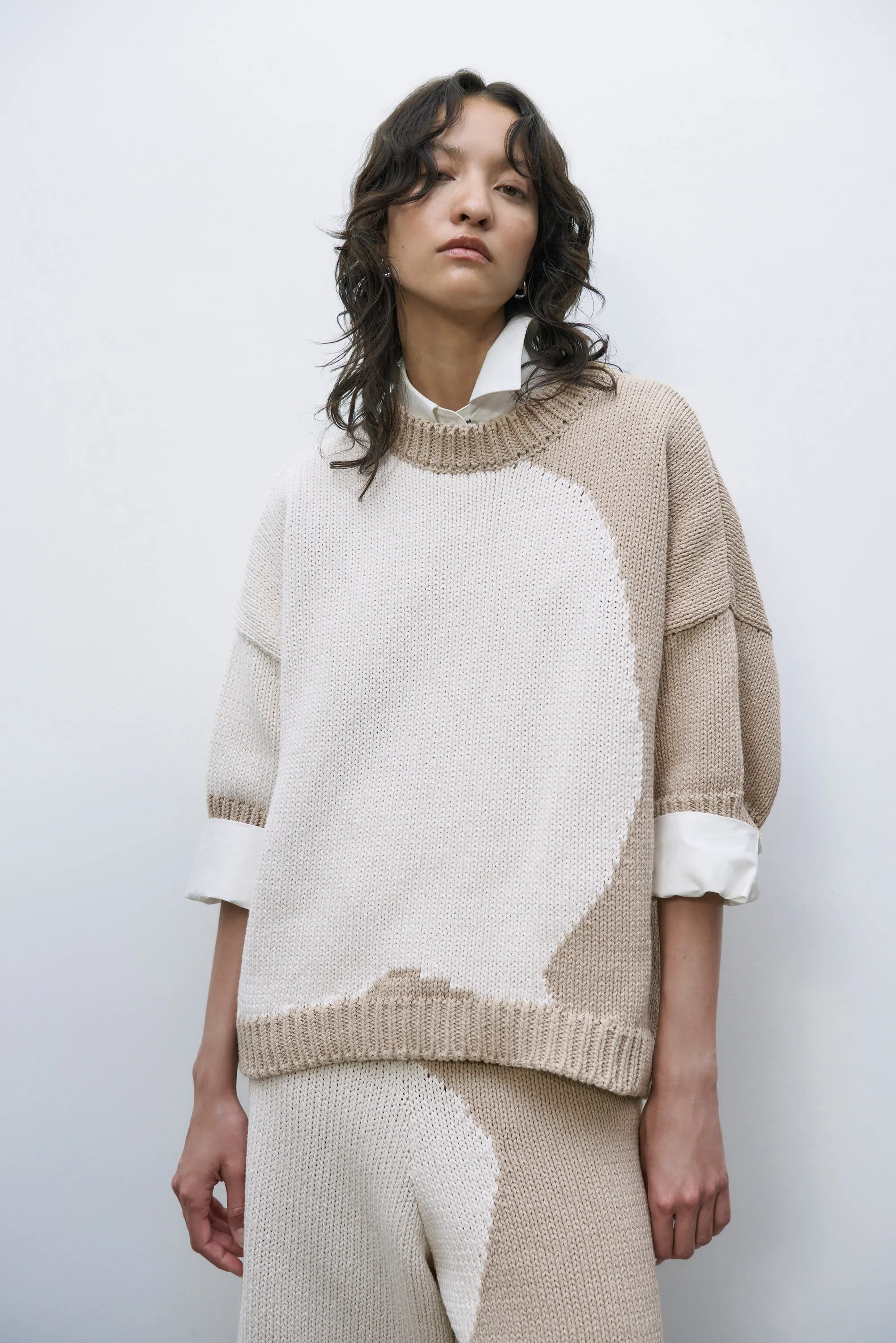 COTTON SWEATER BICOLOR sold by Cordera product image thumbnail 2