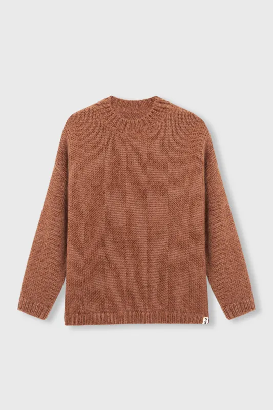 MOHAIR SWEATER TOFFEE made by Cordera