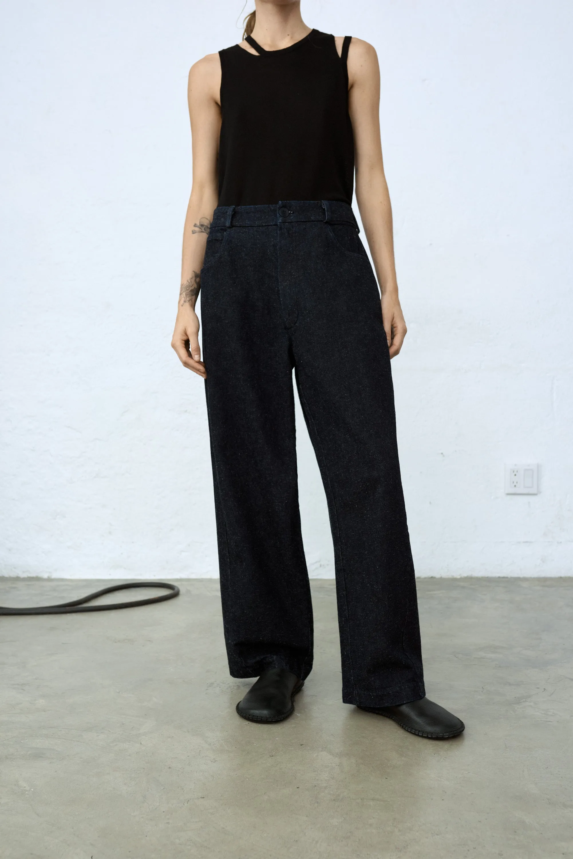 STRAIGHT DENIM PANTS DARK NAVY sold by Cordera product image thumbnail 2