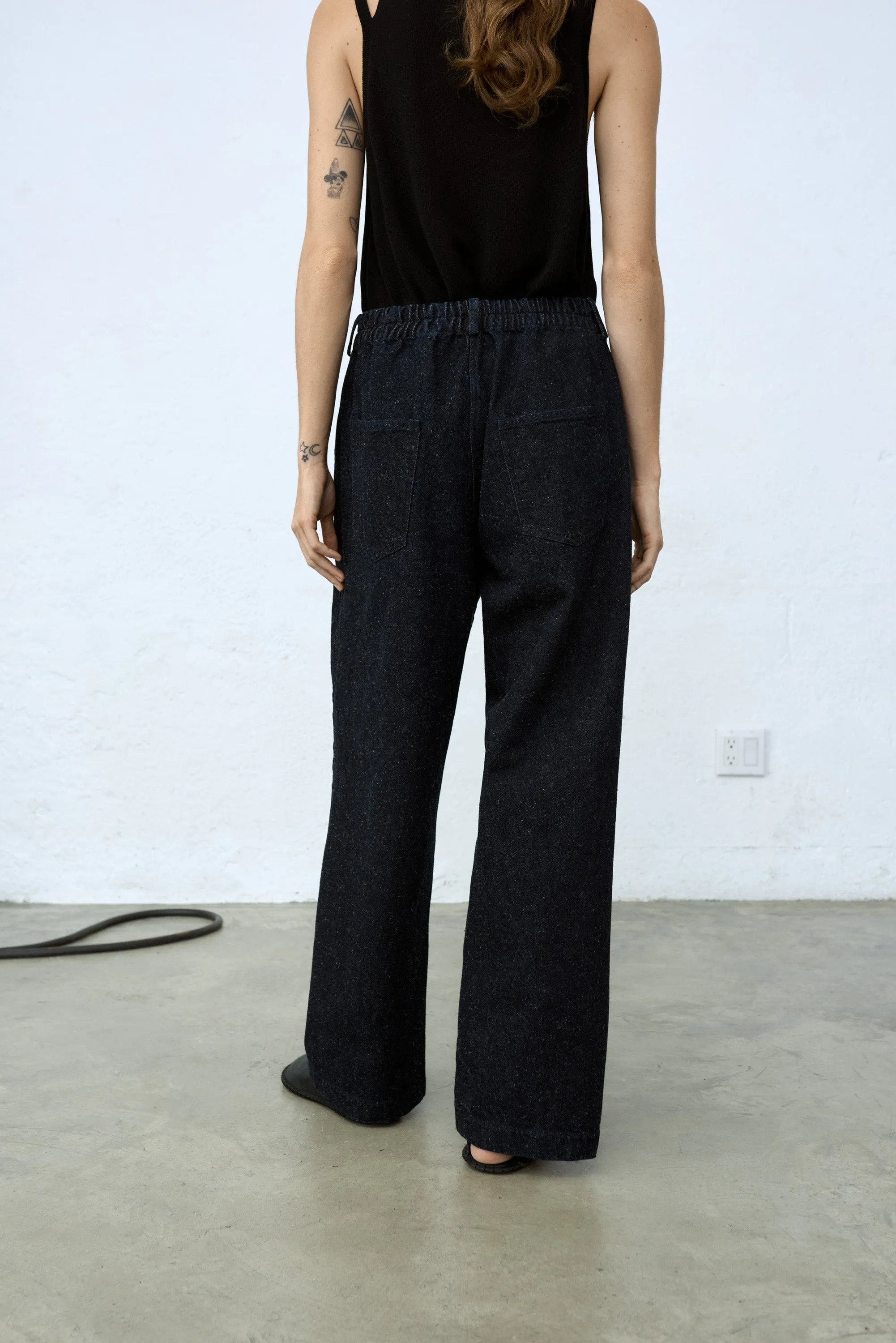 STRAIGHT DENIM PANTS DARK NAVY sold by Cordera product image thumbnail 4