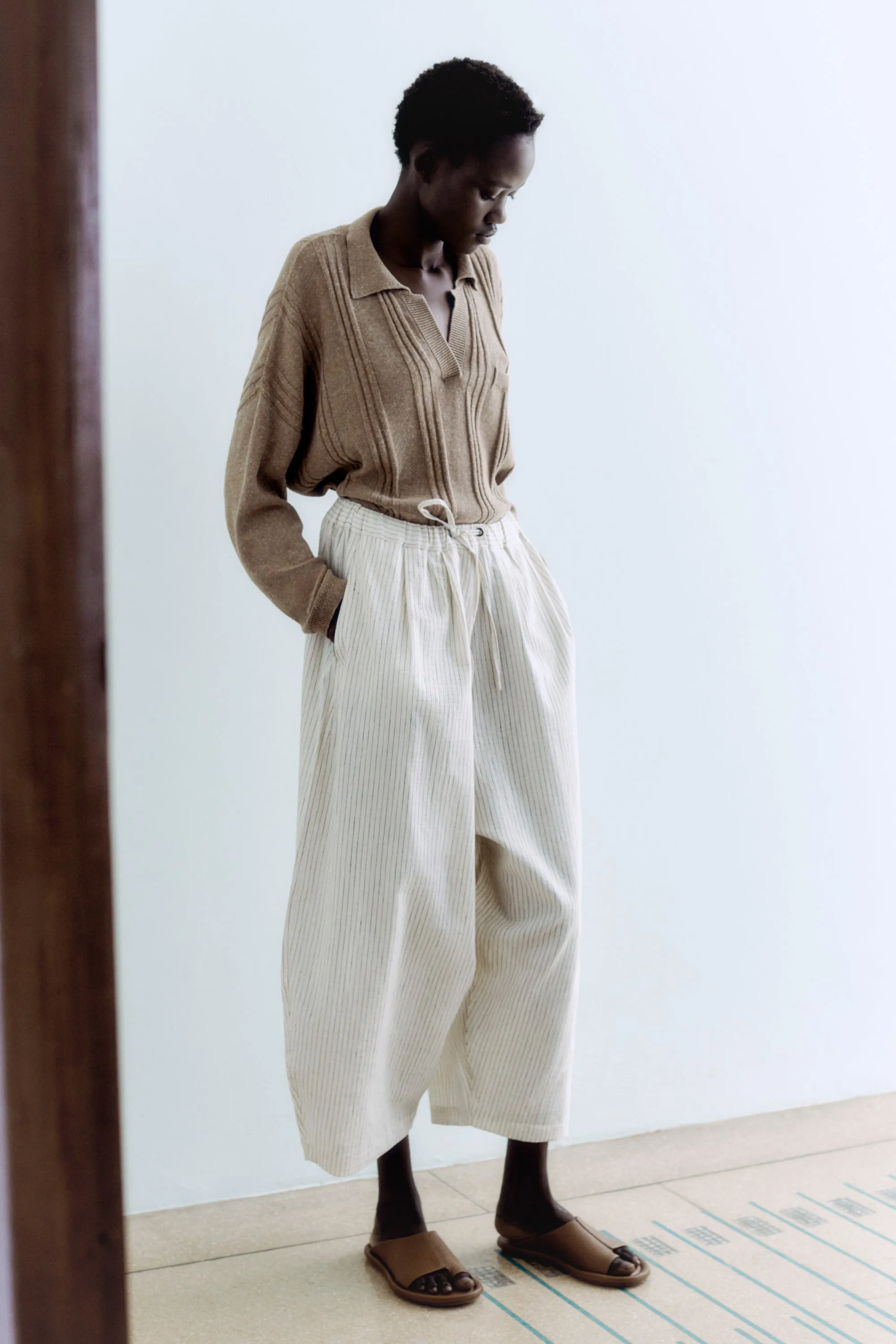 RELAXED MAXI PANTS BEIGE sold by Cordera product image thumbnail 3