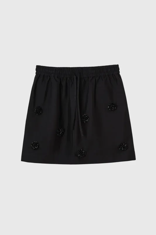 EMBELLISHED MINI SKIRT BLACK sold by Cordera