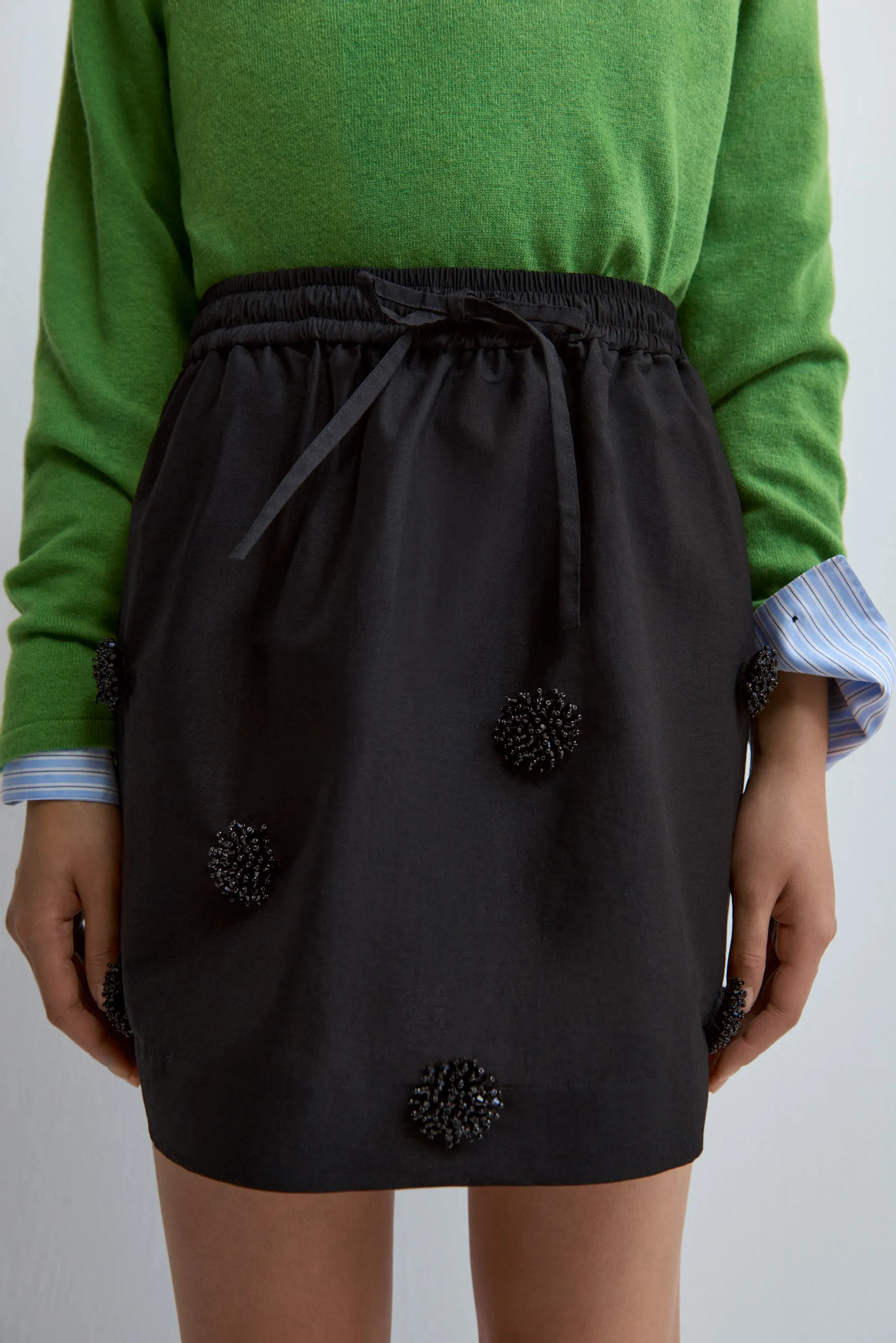 EMBELLISHED MINI SKIRT BLACK sold by Cordera product image thumbnail 2