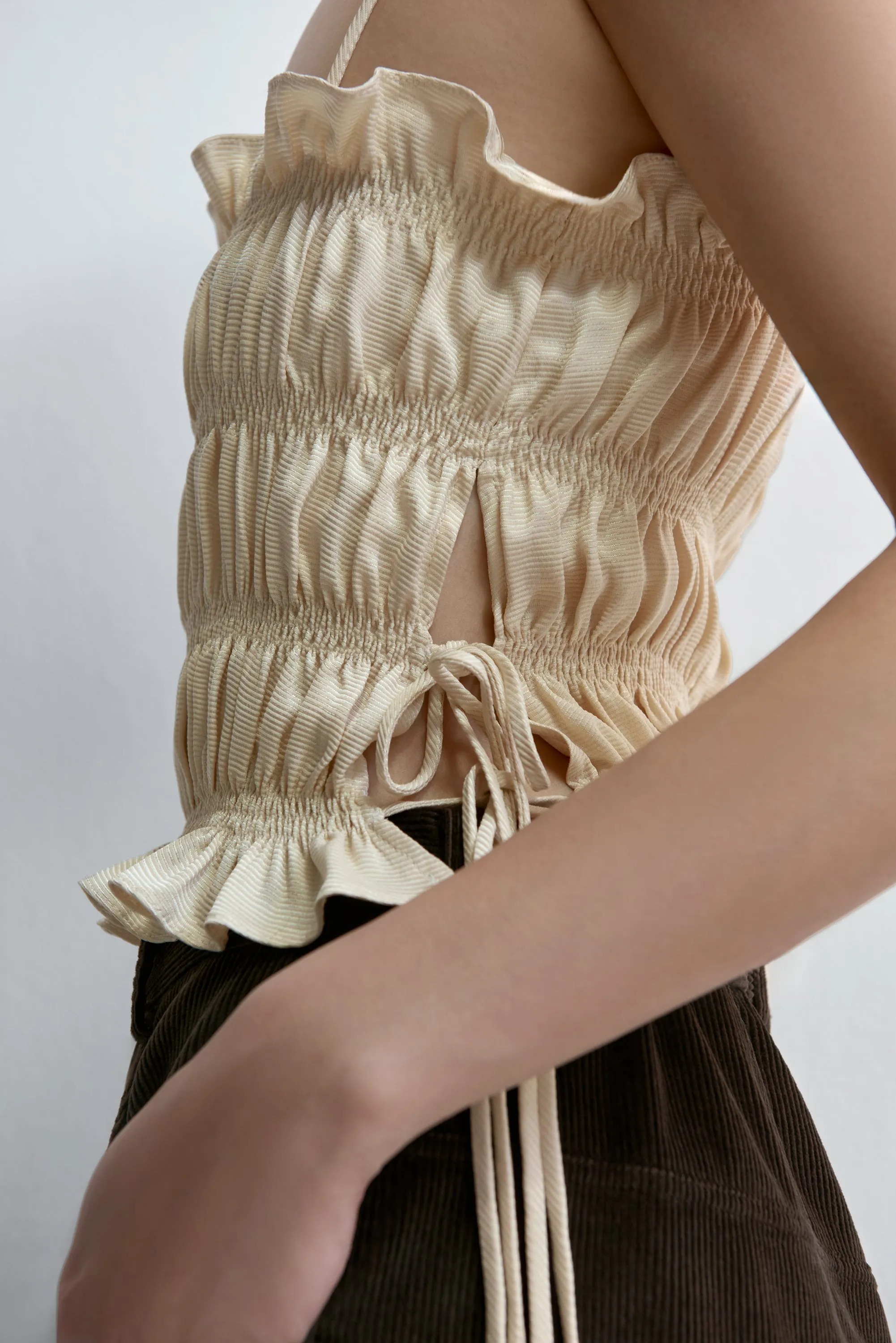 VISCOSE GATHERED TOP SHELL sold by Cordera product image thumbnail 4