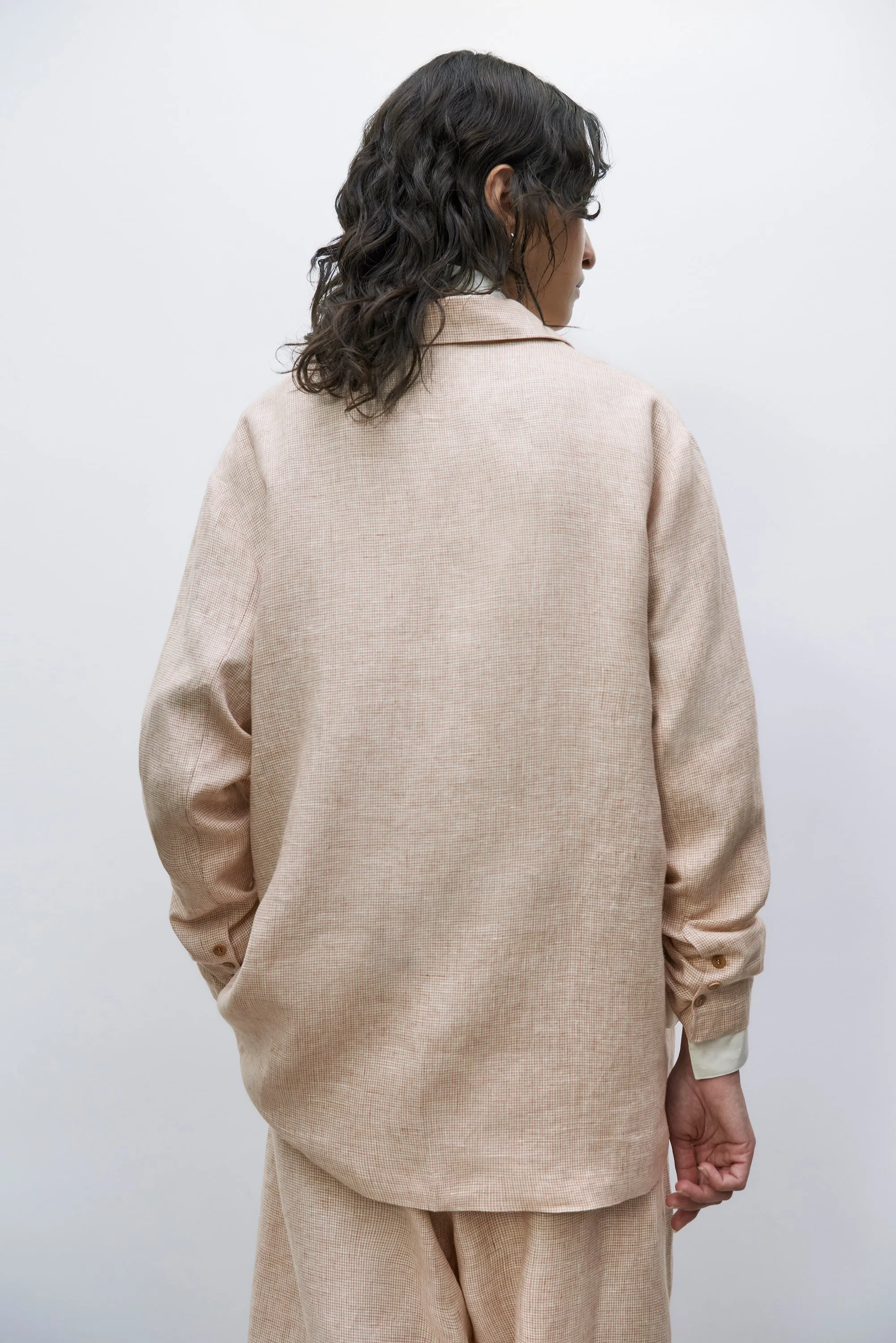 MELANGE OVERSIZED LINEN BLAZER sold by Cordera product image thumbnail 3